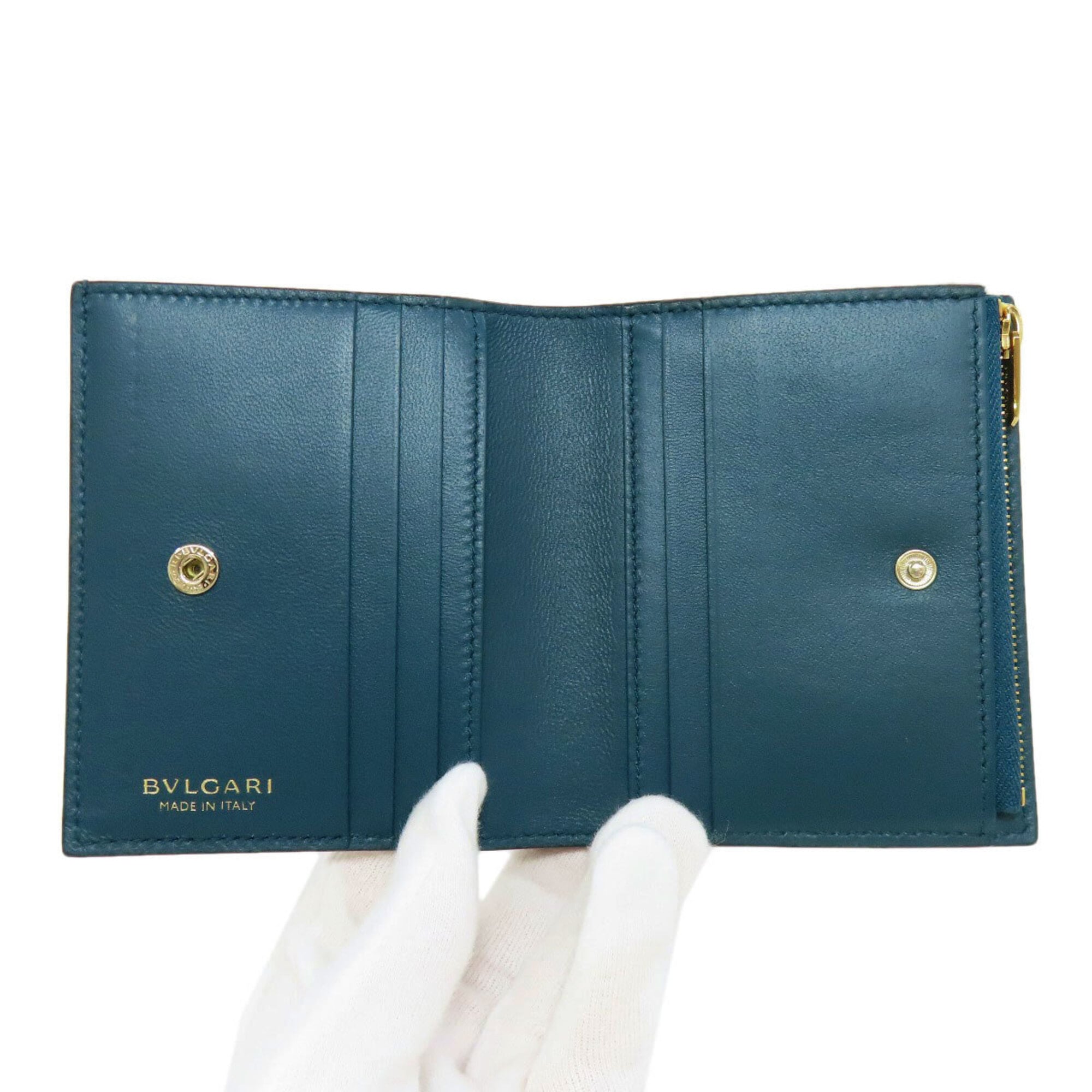 Bvlgari Black Leather Wallet (Bi-Fold) (Pre-Owned)