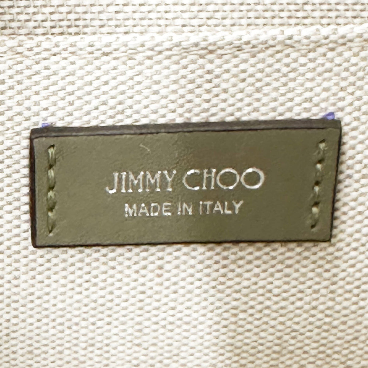 Jimmy Choo Green Khaki Leather Shoulder Bag (Pre-Owned)