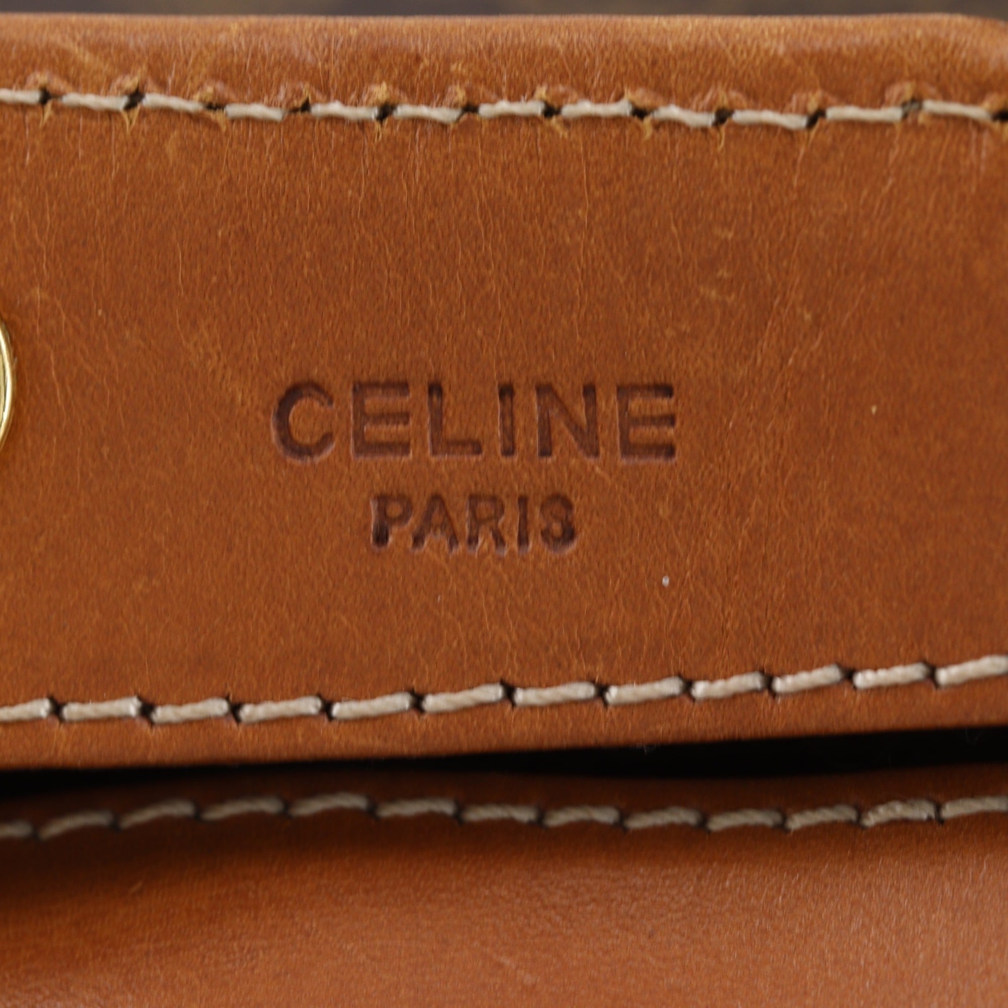 Celine Brown Pvc Tote Bag (Pre-Owned)