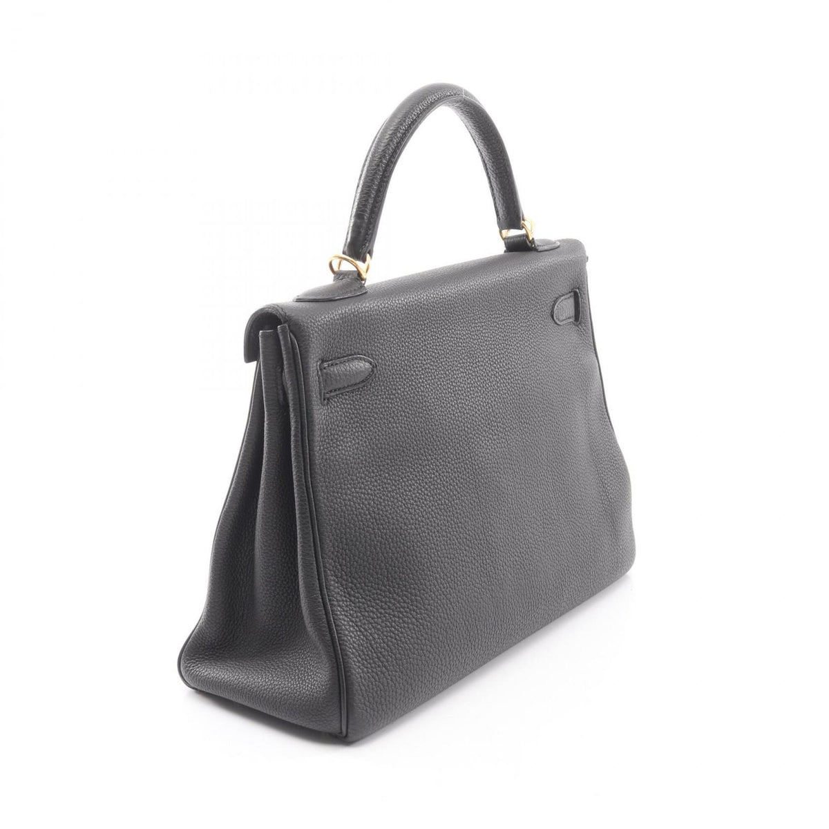 Hermes Black Togo Leather Handbag (Pre-Owned)