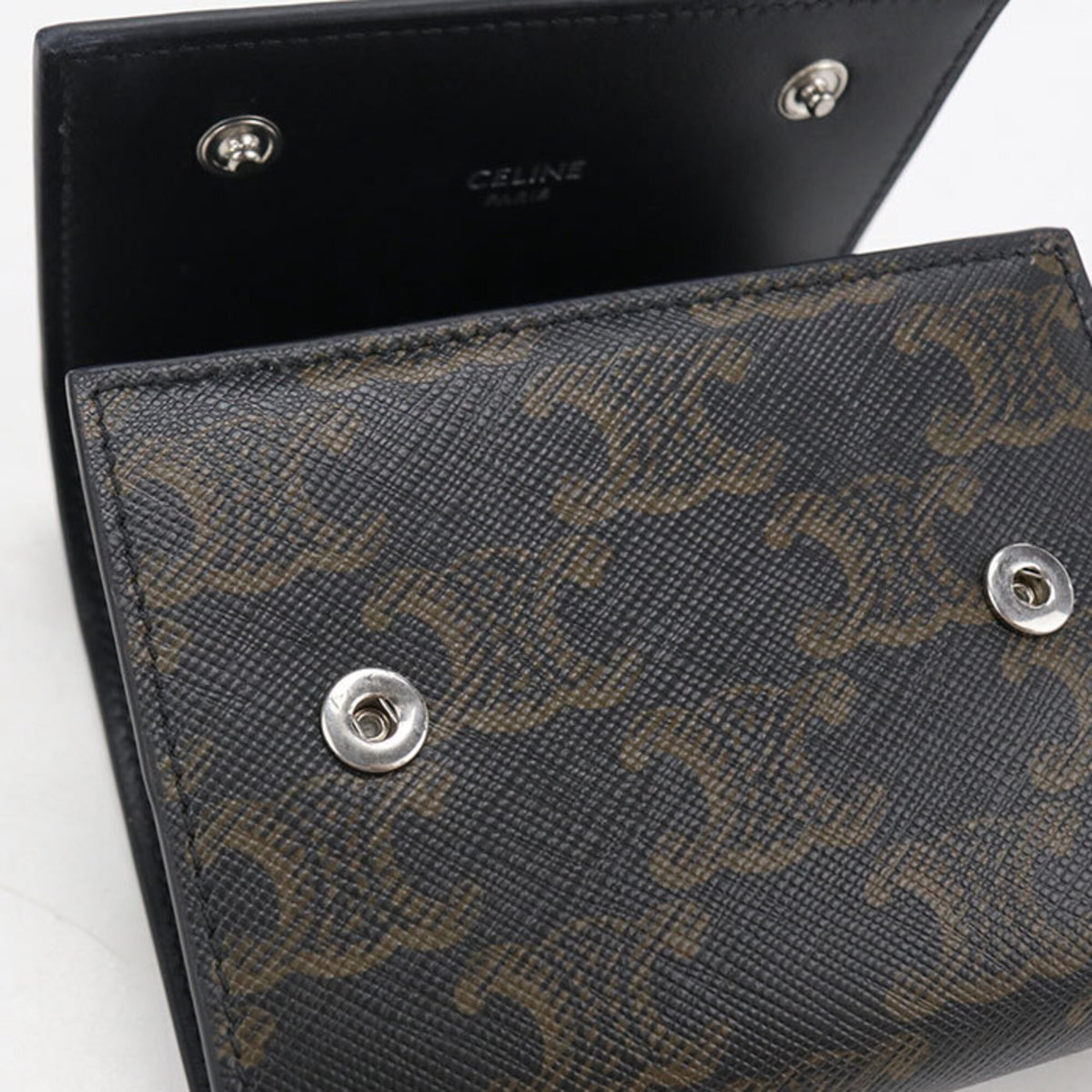 Celine Brown Pvc Wallet (Tri-Fold) (Pre-Owned)