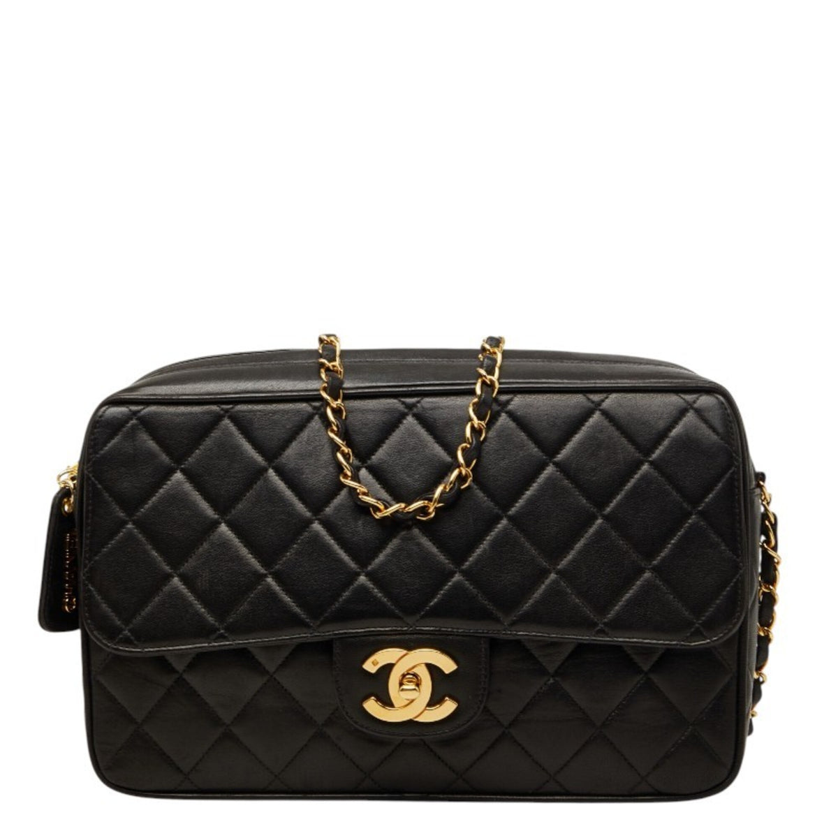 Chanel Black Leather Shoulder Bag (Pre-Owned)