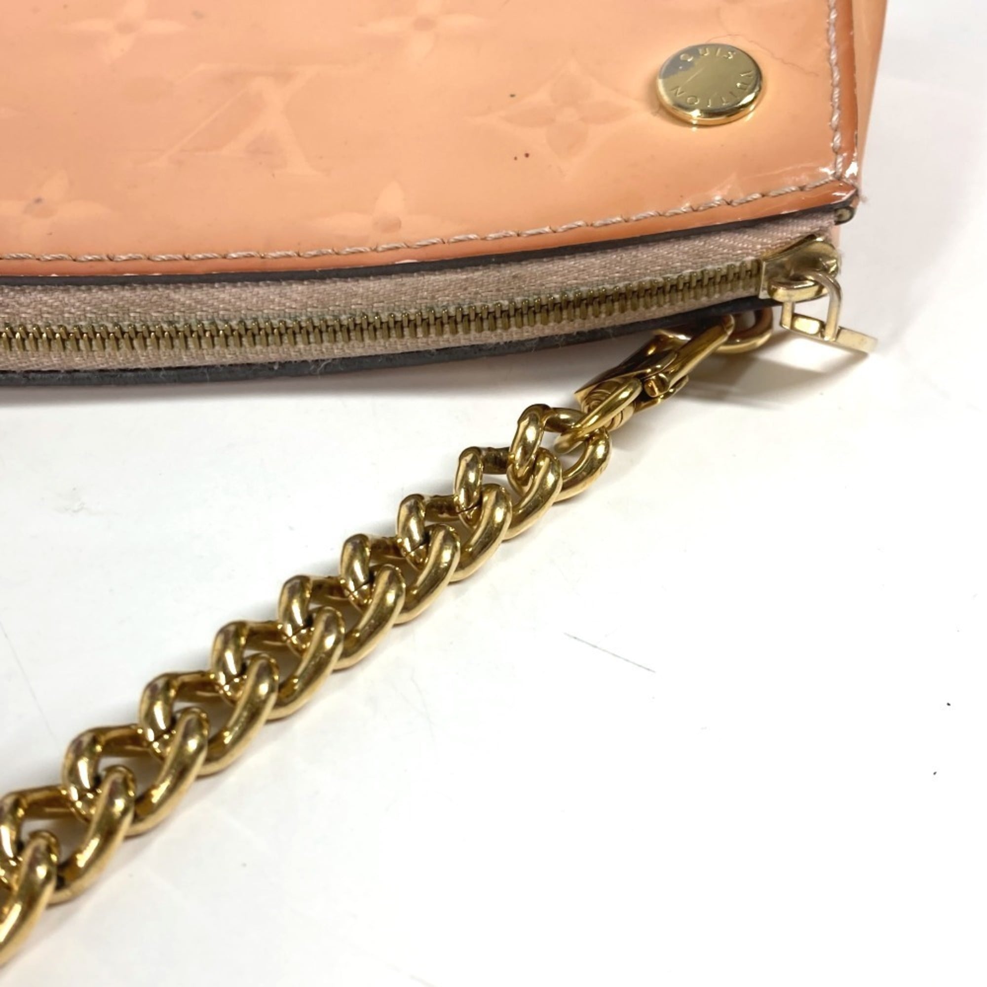 Louis Vuitton Pink Rose Ballerine Monogram Vernis Handbag Shoulder Bag (Pre-Owned)