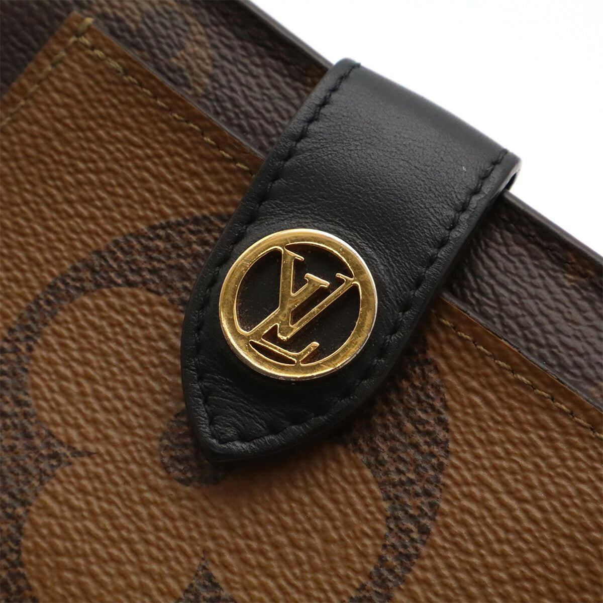 Louis Vuitton Brown Light Brown Monogram Canvas Wallet (Bi-Fold) (Pre-Owned)