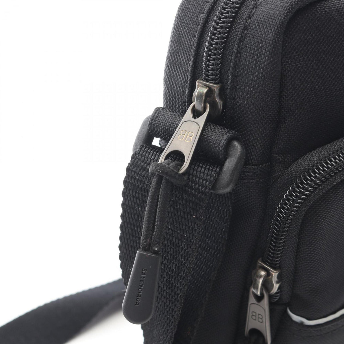 Balenciaga Black Nylon Handbag Shoulder Bag (Pre-Owned)