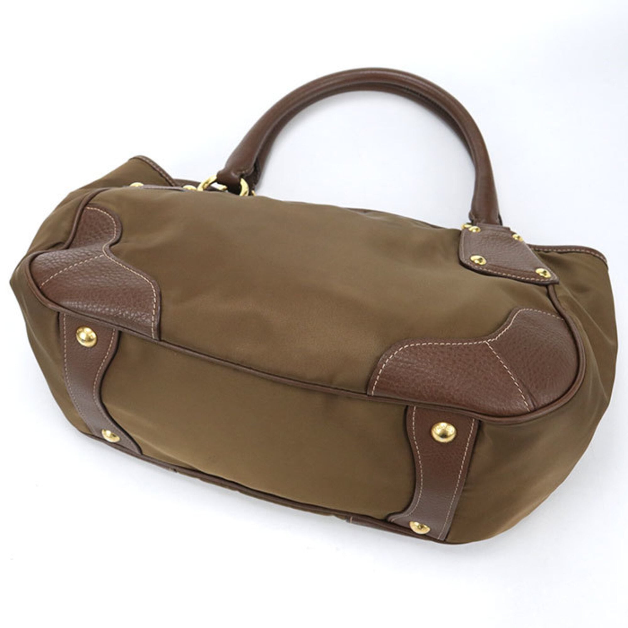 Prada Brown Nylon Tote Bag (Pre-Owned)