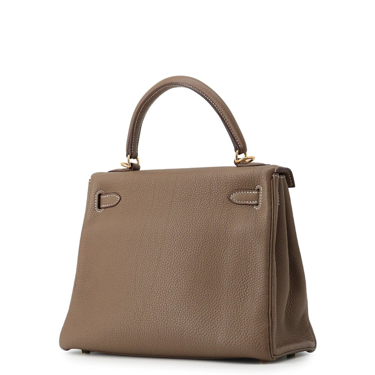 Hermes Etoupe Gray Togo Leather Handbag (Pre-Owned)