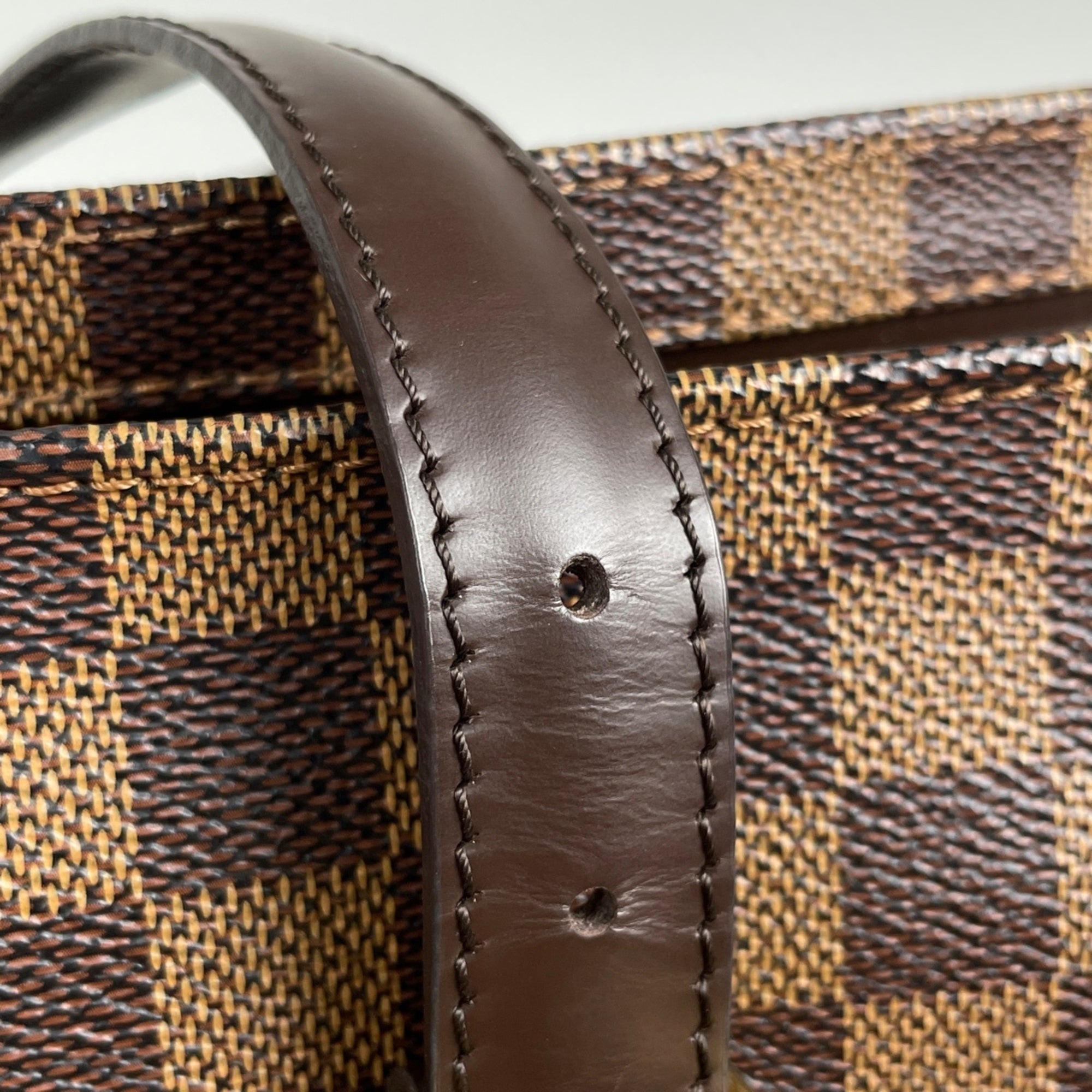 Louis Vuitton Brown Damier Canvas Shoulder Bag Tote Bag (Pre-Owned)