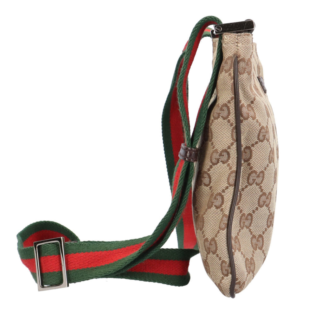 Gucci Sherry Line Beige Gg Canvas Handbag Shoulder Bag (Pre-Owned)