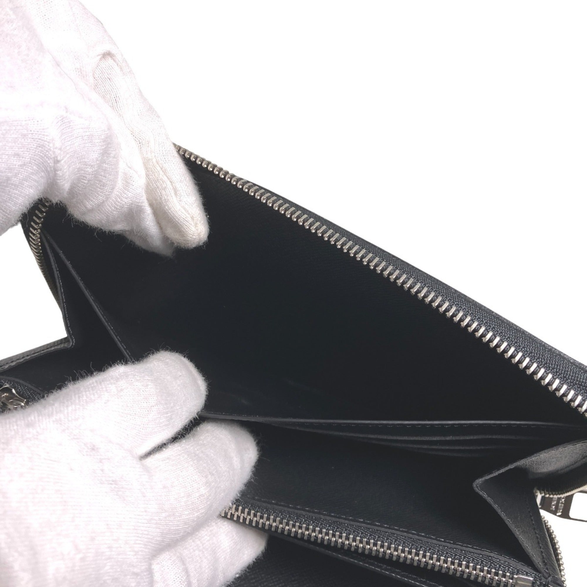 Louis Vuitton Noir Epi Leather Long Wallet (Bi-Fold) (Pre-Owned)