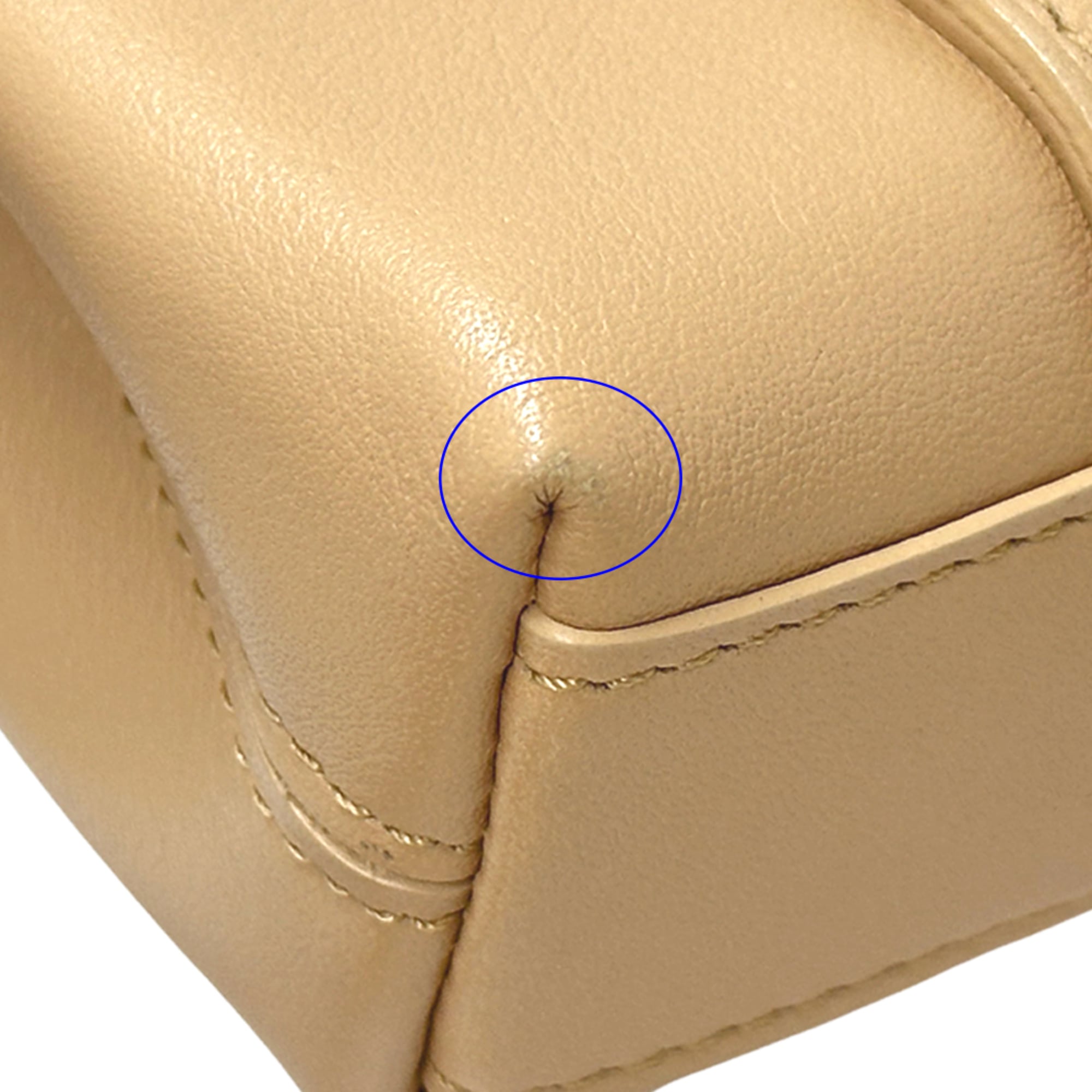 Cartier Beige Leather Handbag (Pre-Owned)