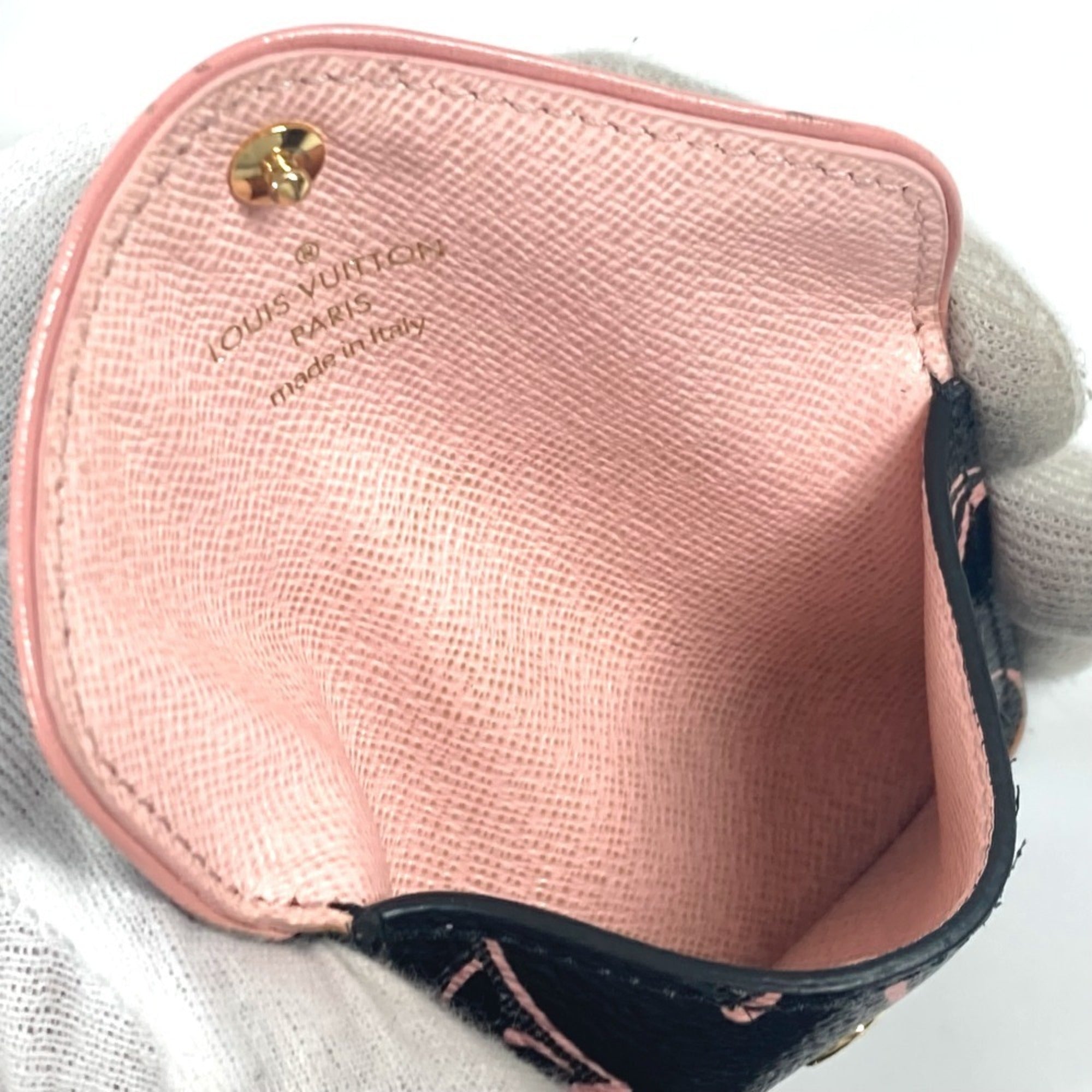 Louis Vuitton Black Pink Coated Canvas Pochette Shoulder Bag (Pre-Owned)