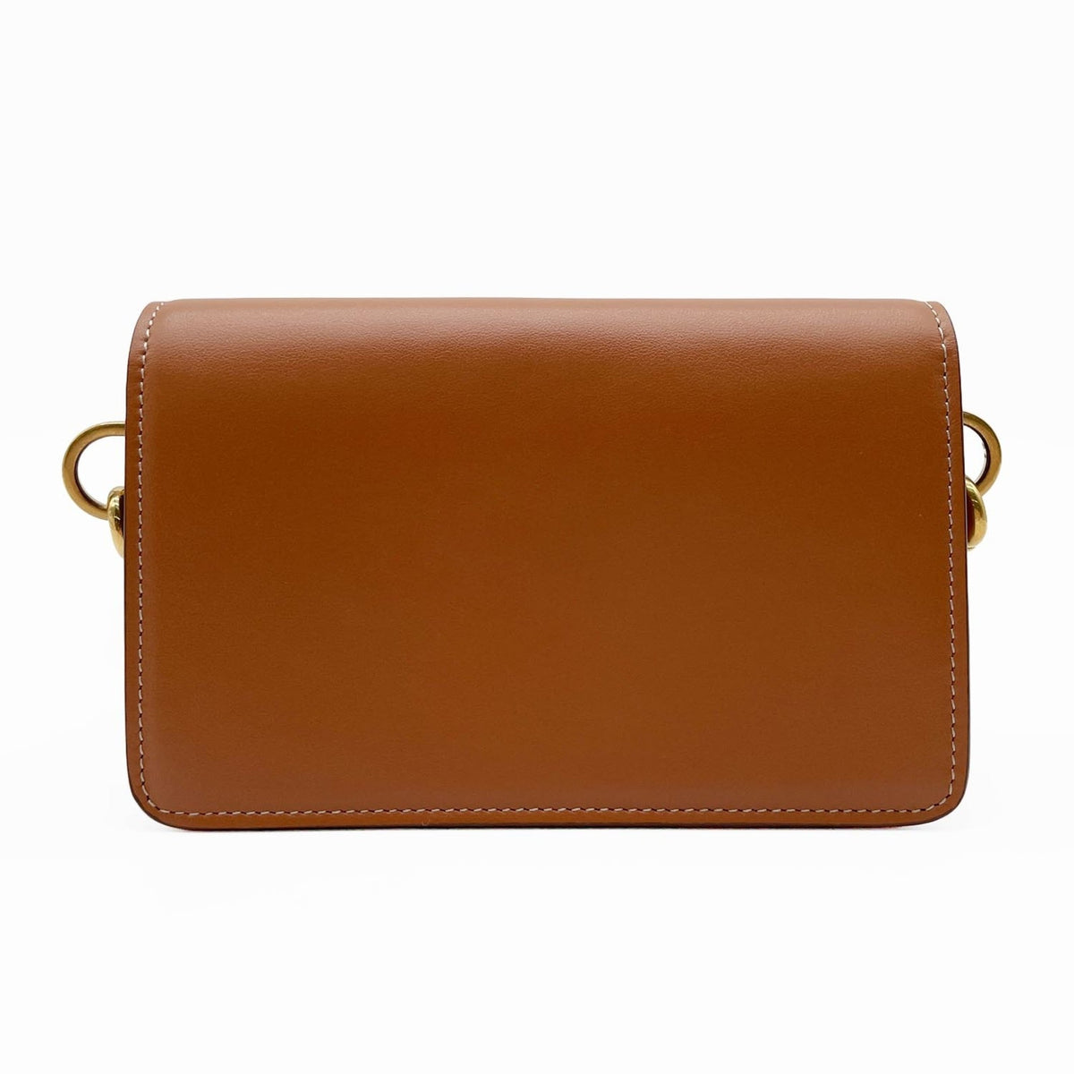 Tod's Brown Gold Leather Pochette Shoulder Bag (Pre-Owned)