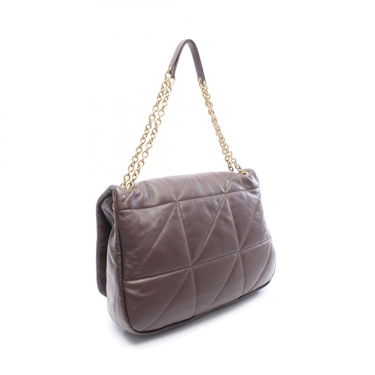 Yves Saint Laurent Brown Leather Handbag Shoulder Bag (Pre-Owned)