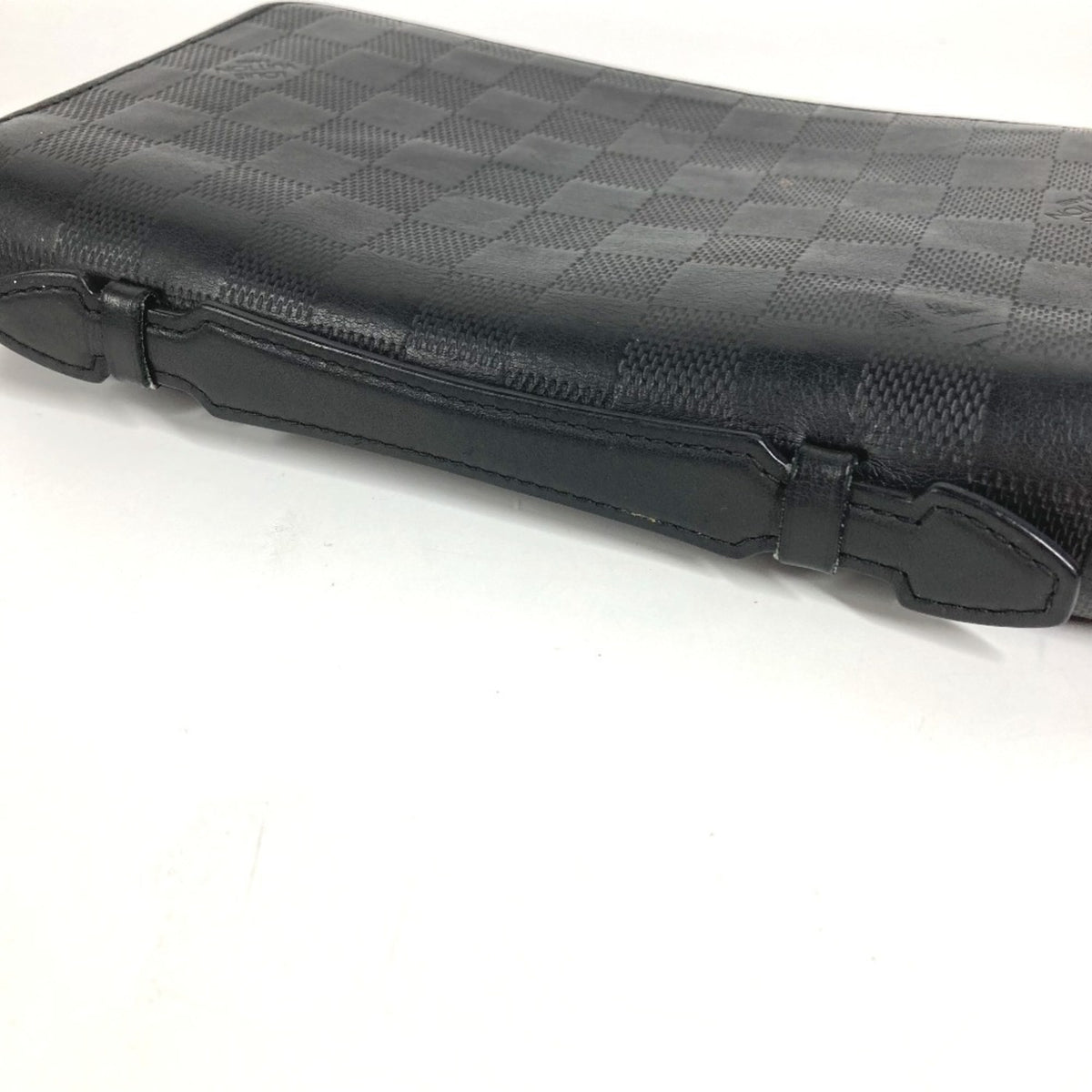 Louis Vuitton Damier Infini Black Damier Infini Long Wallet (Bi-Fold) (Pre-Owned)