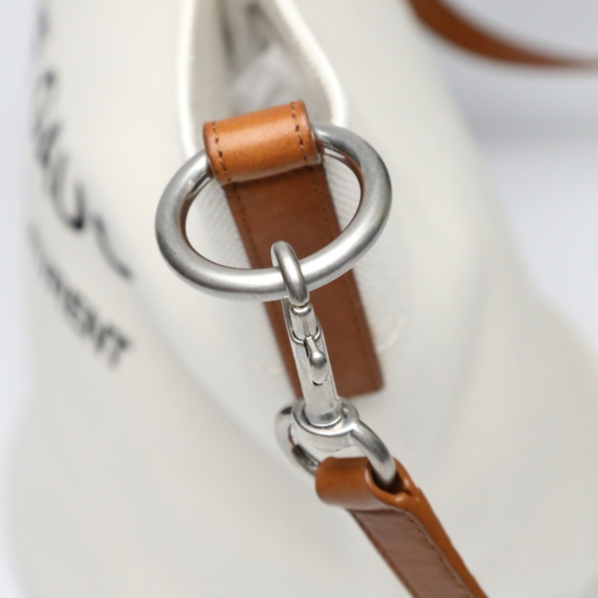 Yves Saint Laurent Brown Canvas Shoulder Bag (Pre-Owned)