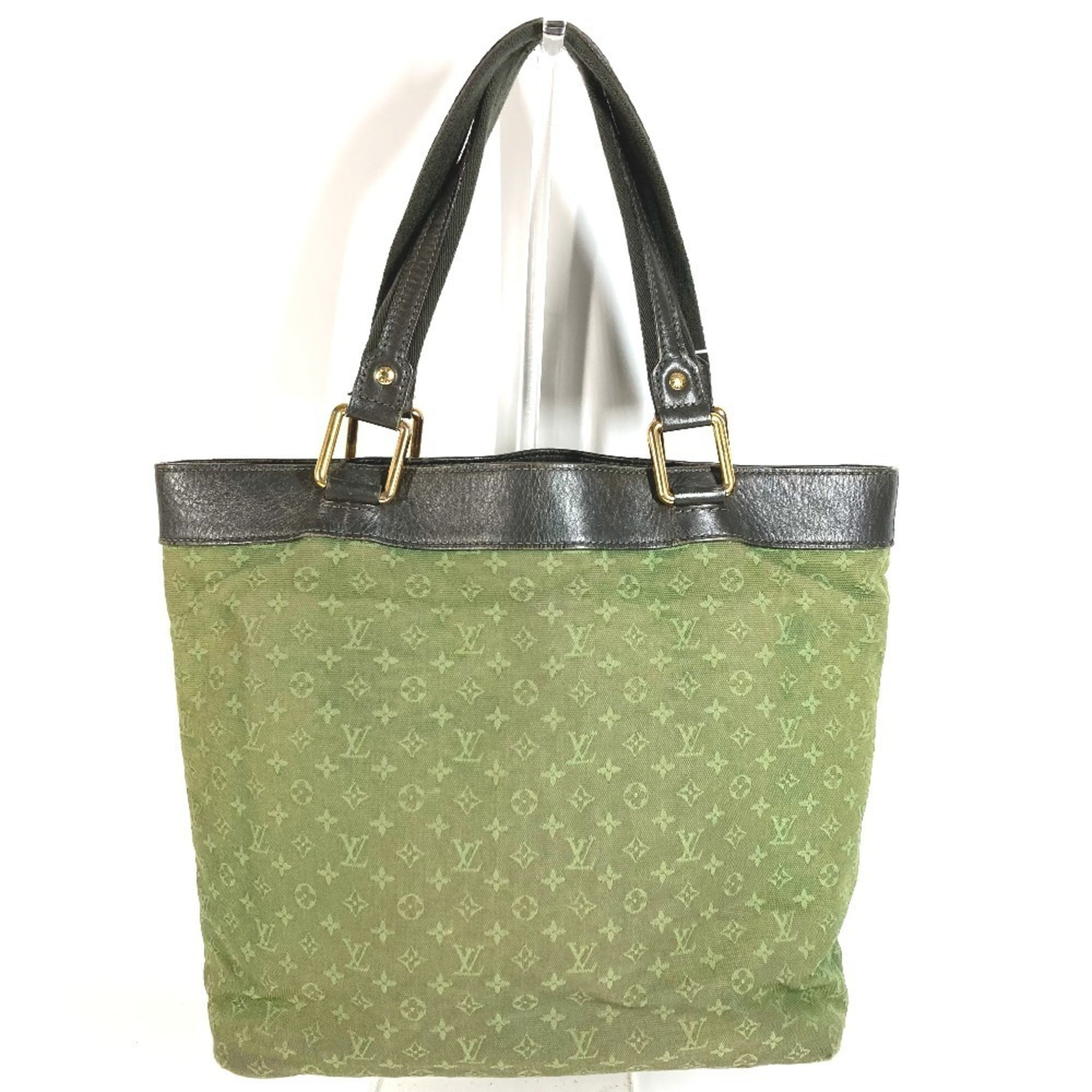 Louis Vuitton Khaki Monogram Mini Shoulder Bag Tote Bag (Pre-Owned)