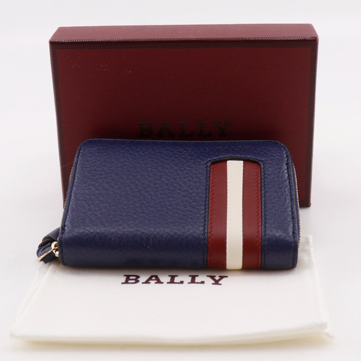 Bally Blue Leather Coin Purse/Coin Case (Pre-Owned)