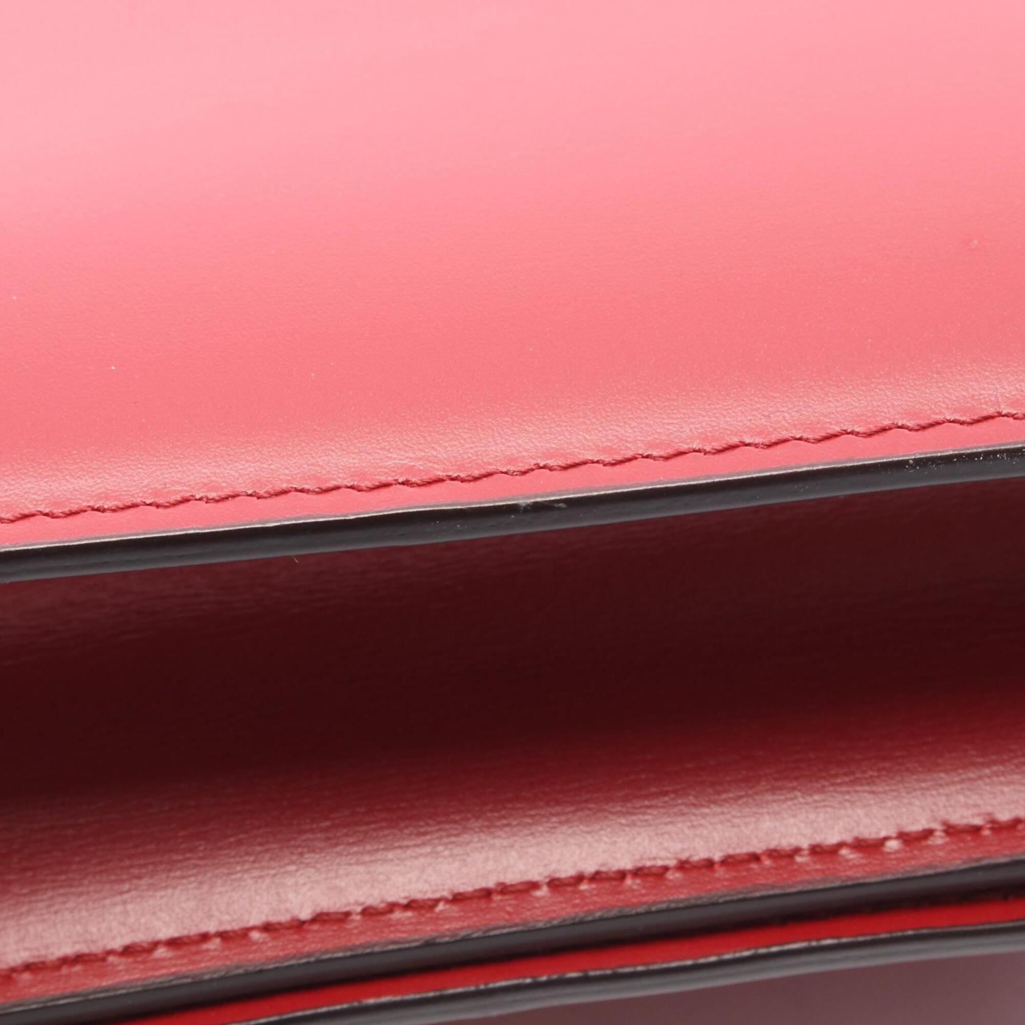 Celine Red Color Leather Handbag Shoulder Bag (Pre-Owned)