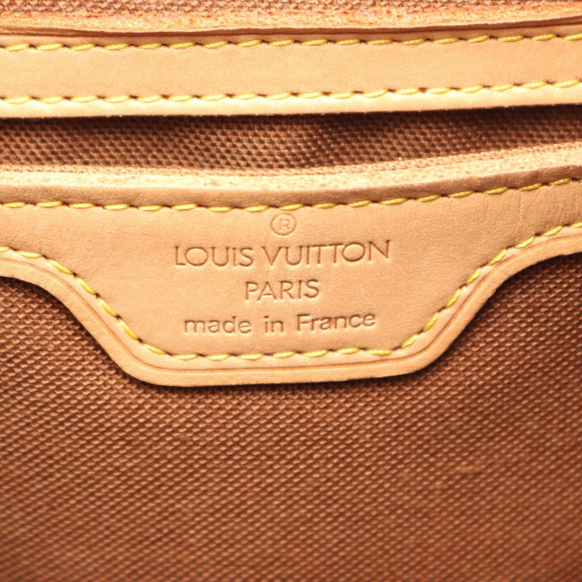 Louis Vuitton Brown Pvc Leather Backpack Handbag (Pre-Owned)