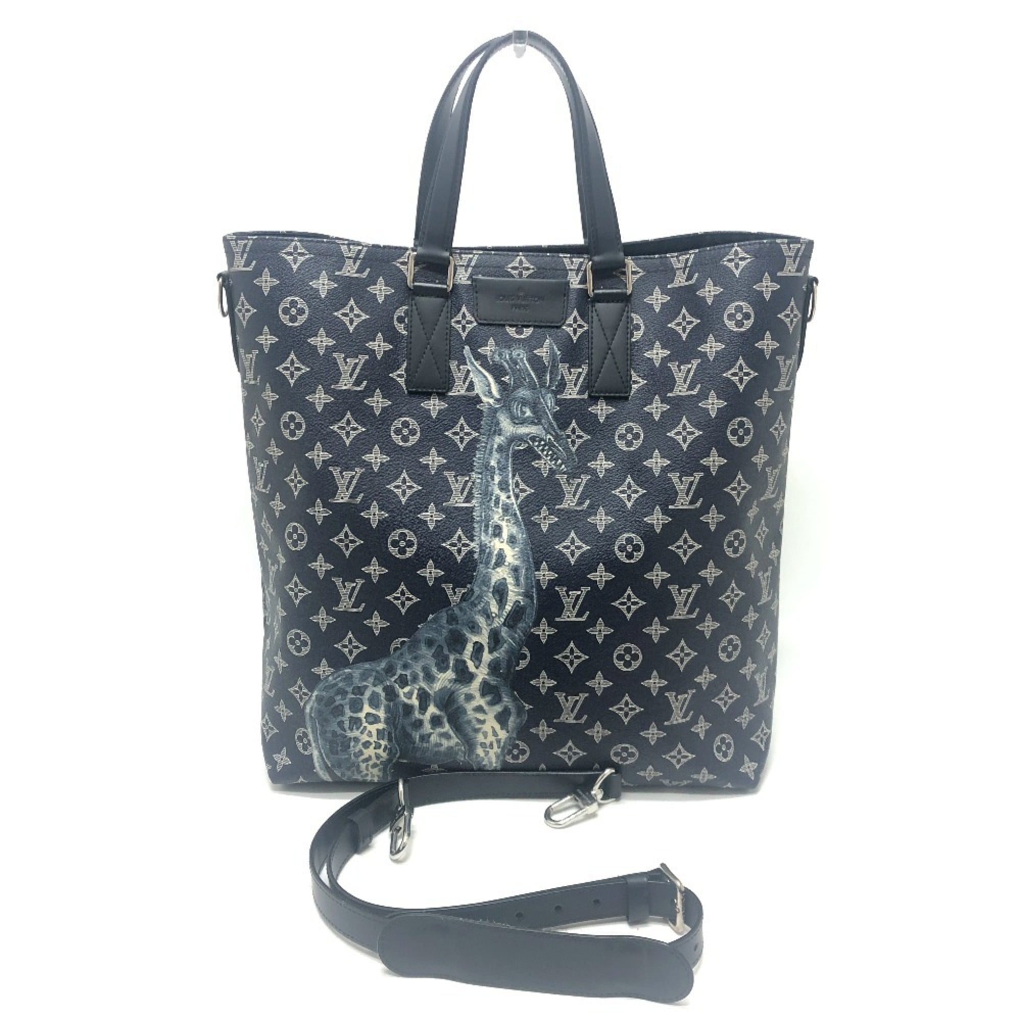 Louis Vuitton Navy Monogram Canvas Tote Bag (Pre-Owned)