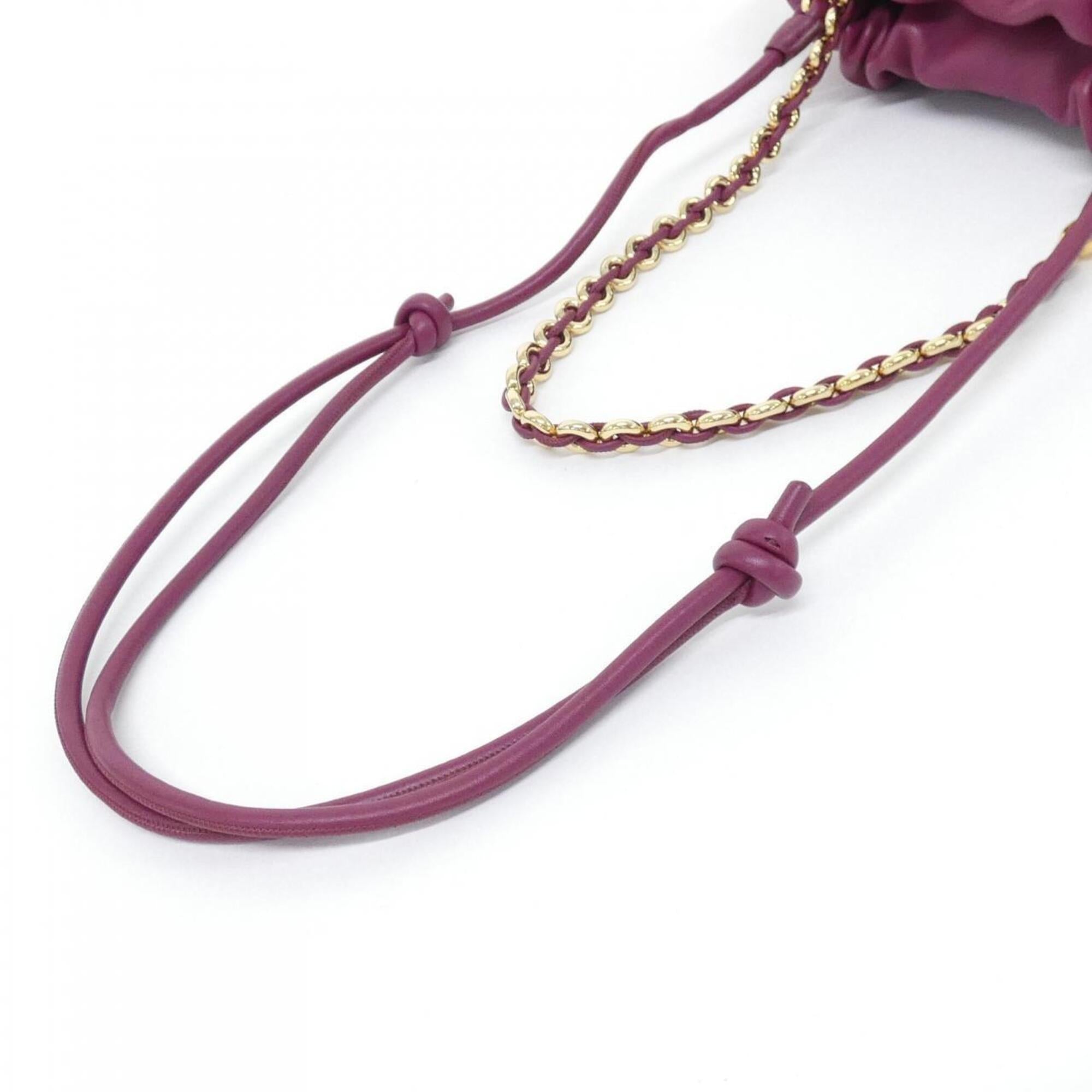 Loewe Purple Leather Handbag (Pre-Owned)