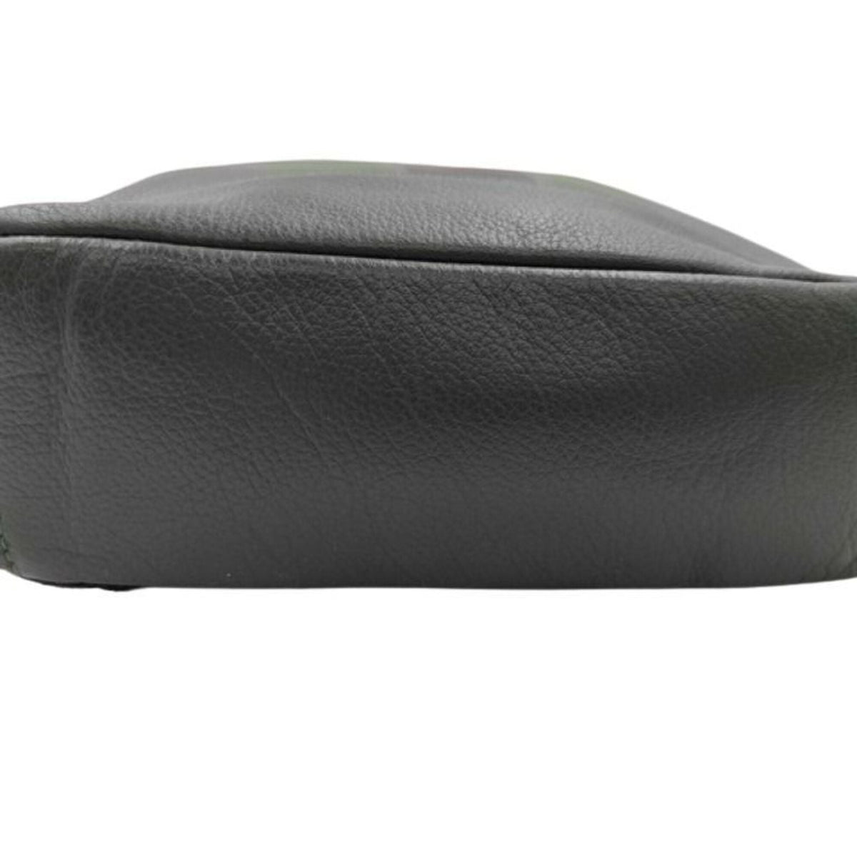 Coach Black Green Leather Shoulder Bag Sling Bag (Pre-Owned)