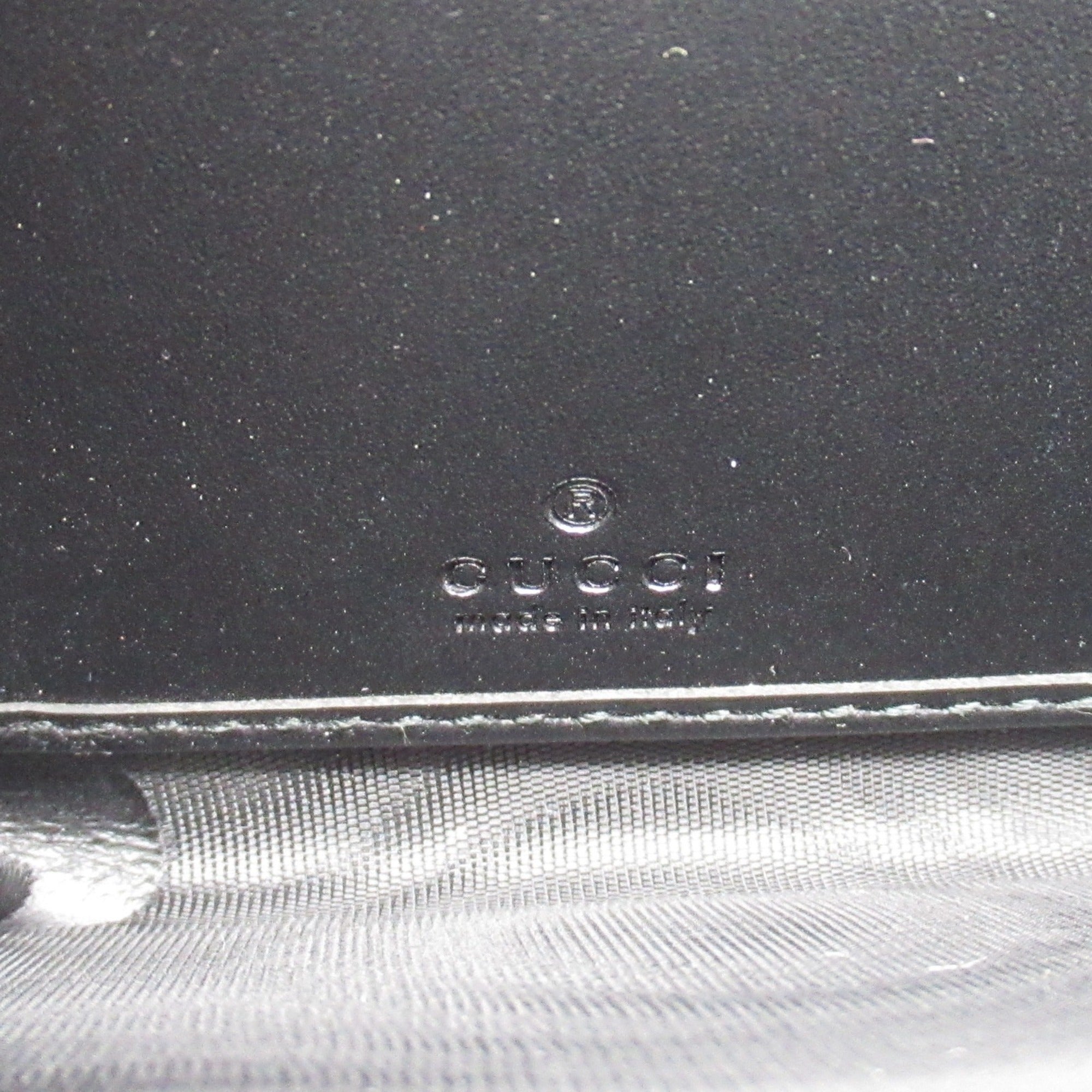 Gucci Black Leather Long Wallet (Bi-Fold) (Pre-Owned)