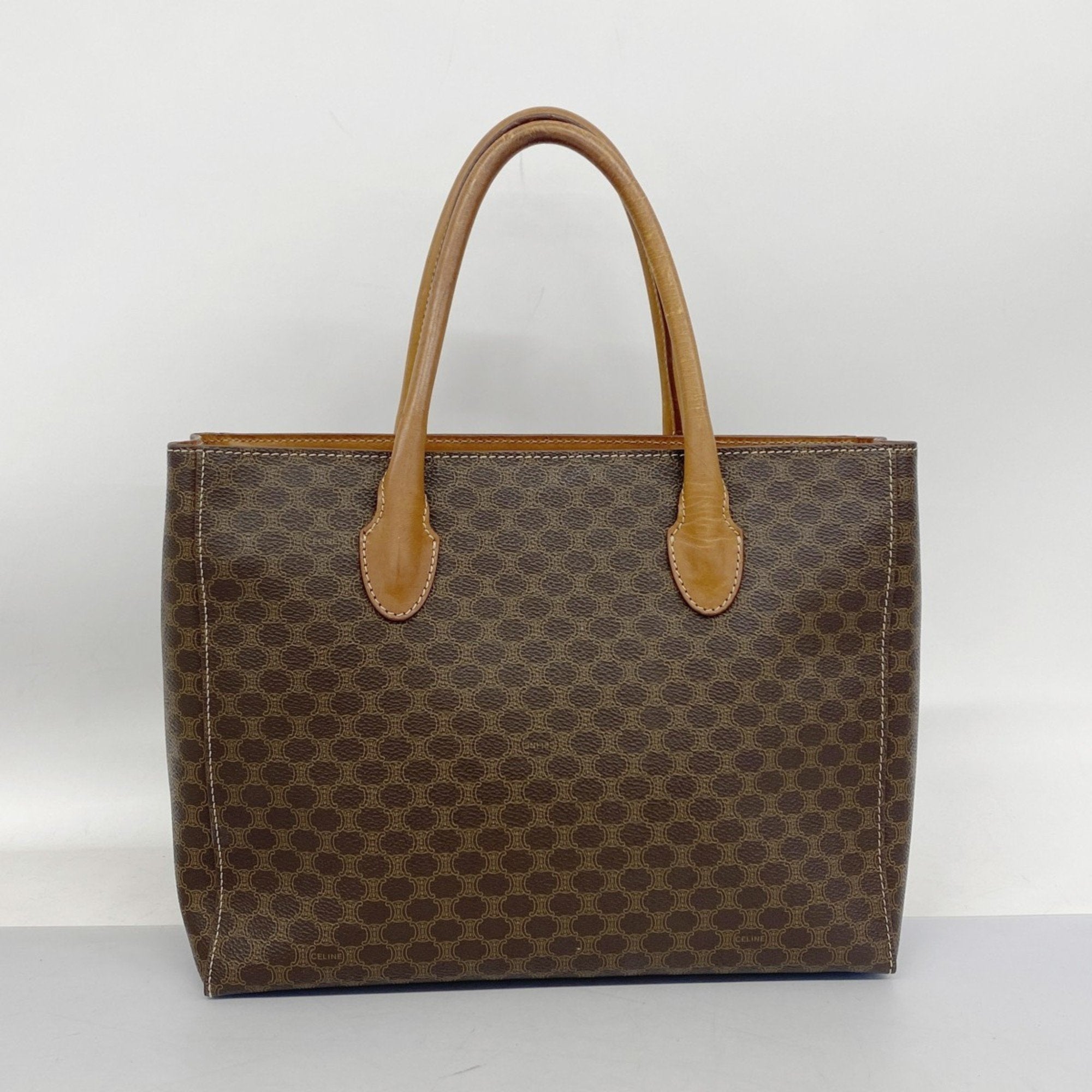 Celine Brown Pvc Tote Bag (Pre-Owned)