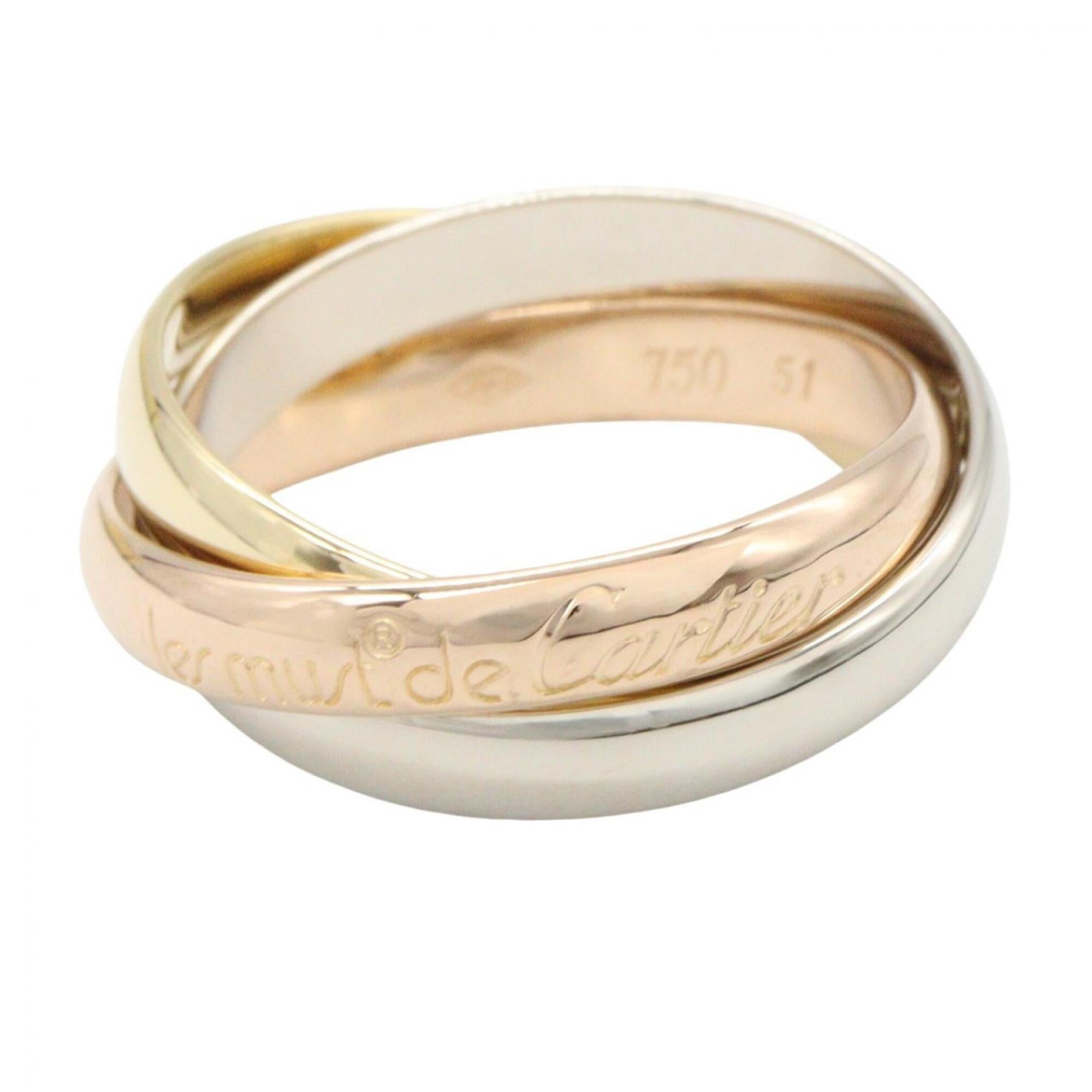 Cartier Gold Silver Yellow Gold (18K) Pink Gold (18K) White Gold (18K) Band Ring (Pre-Owned)