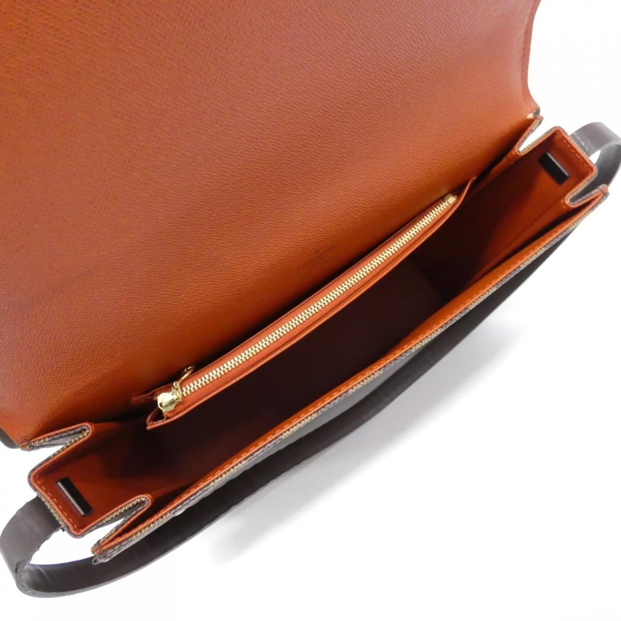 Louis Vuitton Brown Coated Canvas Shoulder Bag (Pre-Owned)