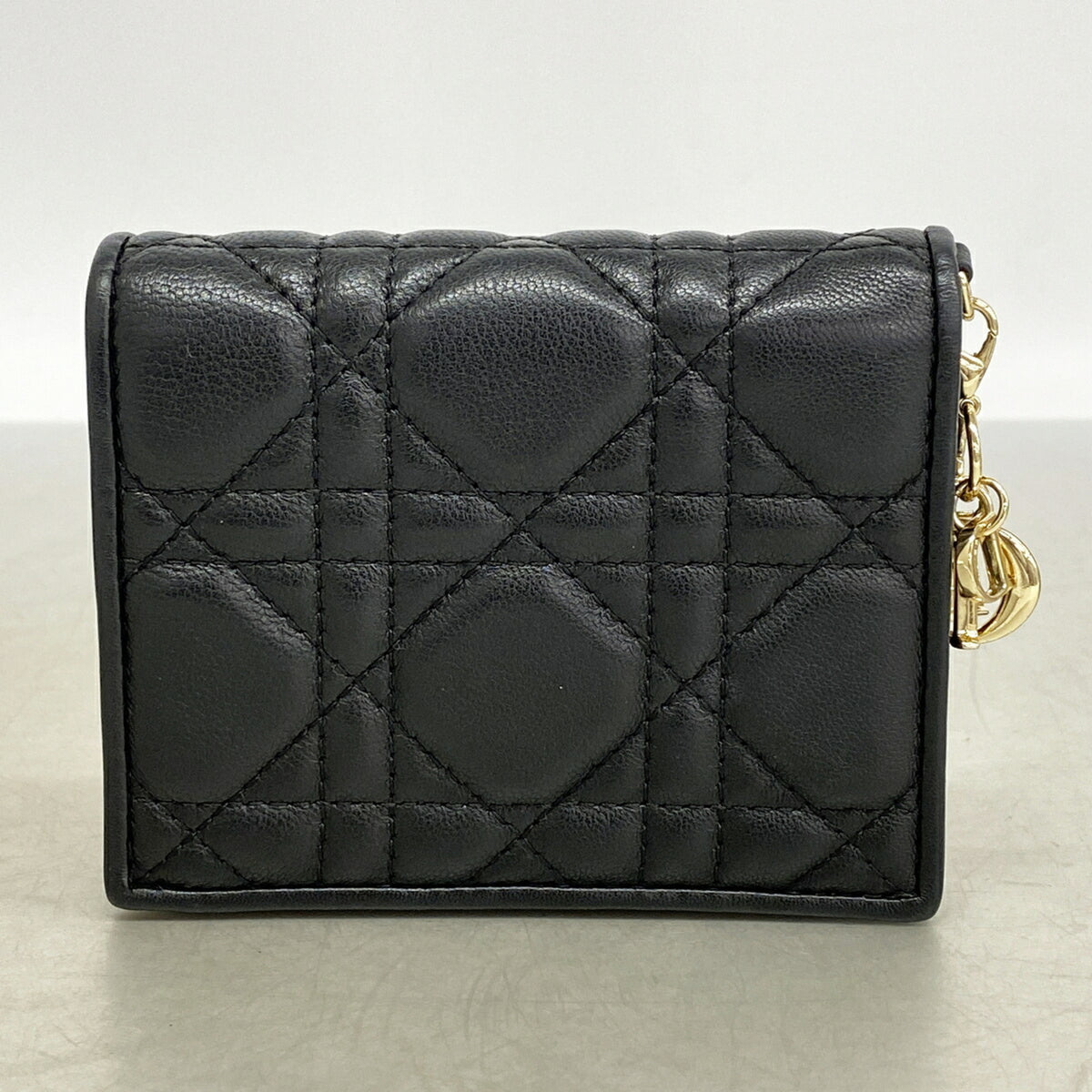 Christian Dior Black Leather Wallet (Bi-Fold) (Pre-Owned)