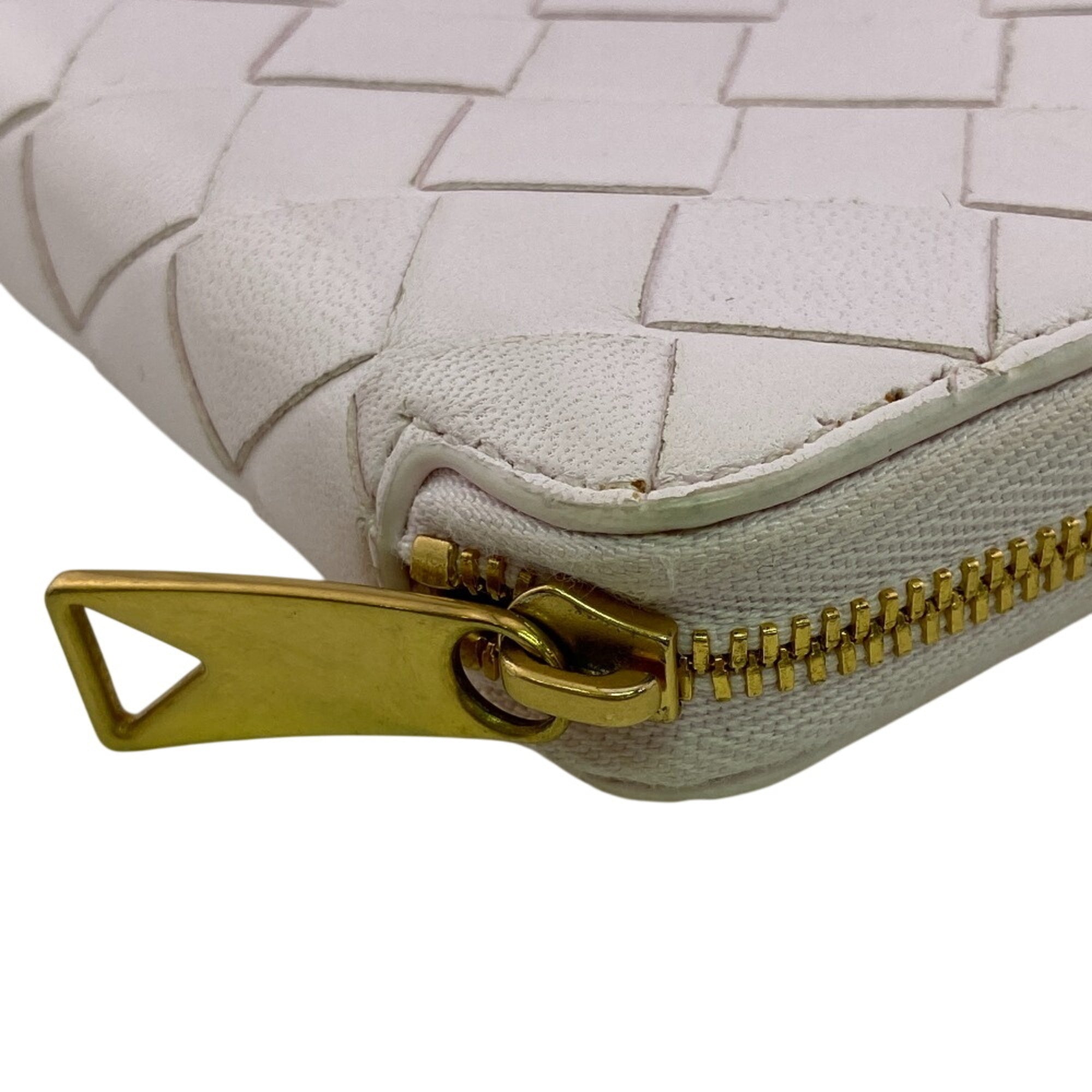 Bottega Veneta Pink Leather Long Bill Wallet (Bi-Fold) (Pre-Owned)