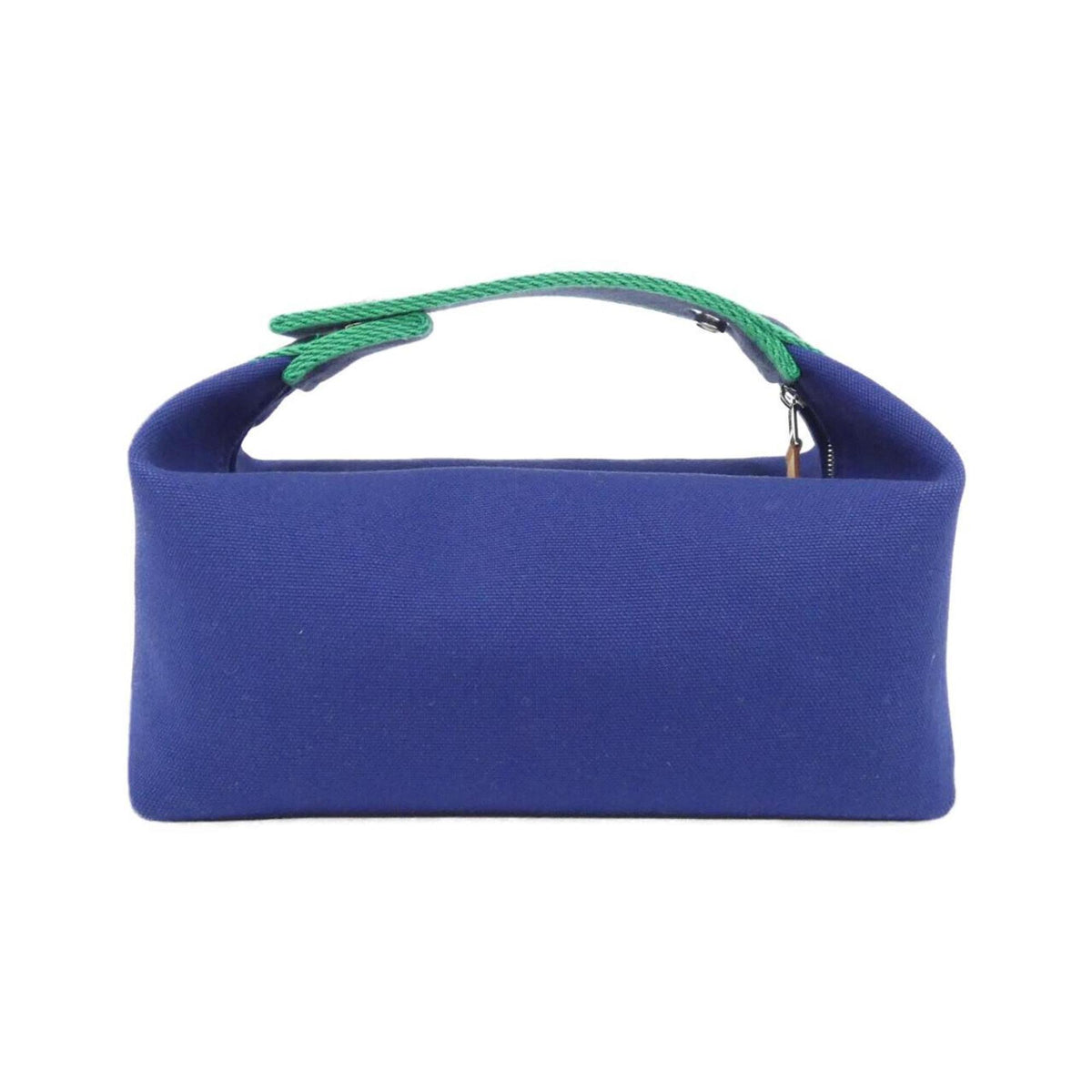 Hermes Silver Canvas Pouch (Pre-Owned)