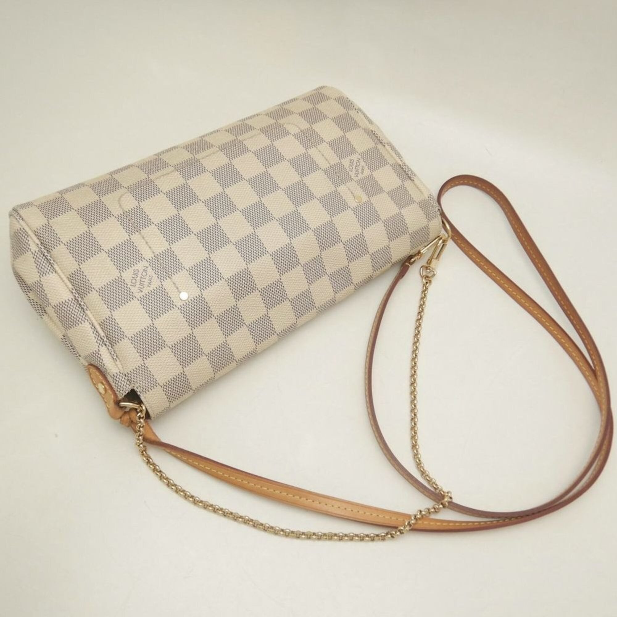 Louis Vuitton Damier Azur Azur Coated Canvas Shoulder Bag (Pre-Owned)