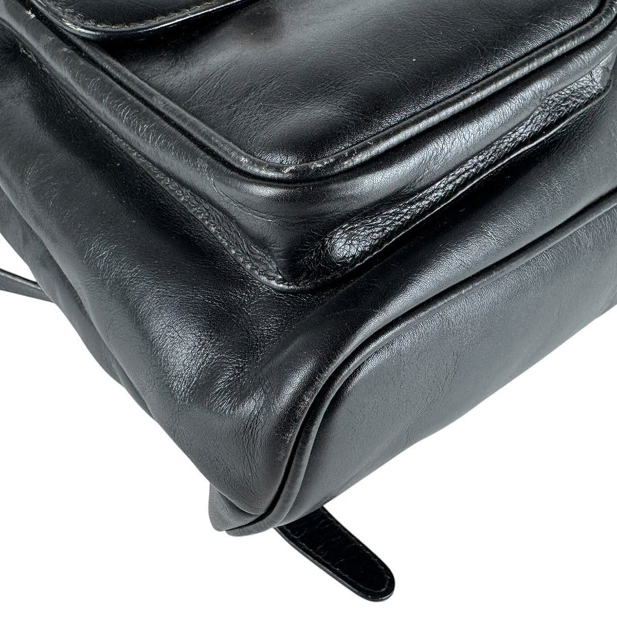 Gucci Black Leather Backpack (Pre-Owned)