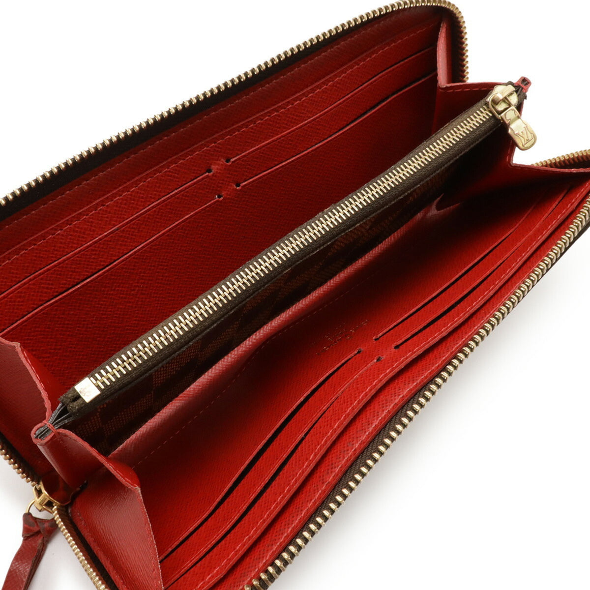 Louis Vuitton Cerise Damier Canvas Pvc Damier Canvas Long Bill Wallet (Bi-Fold) (Pre-Owned)