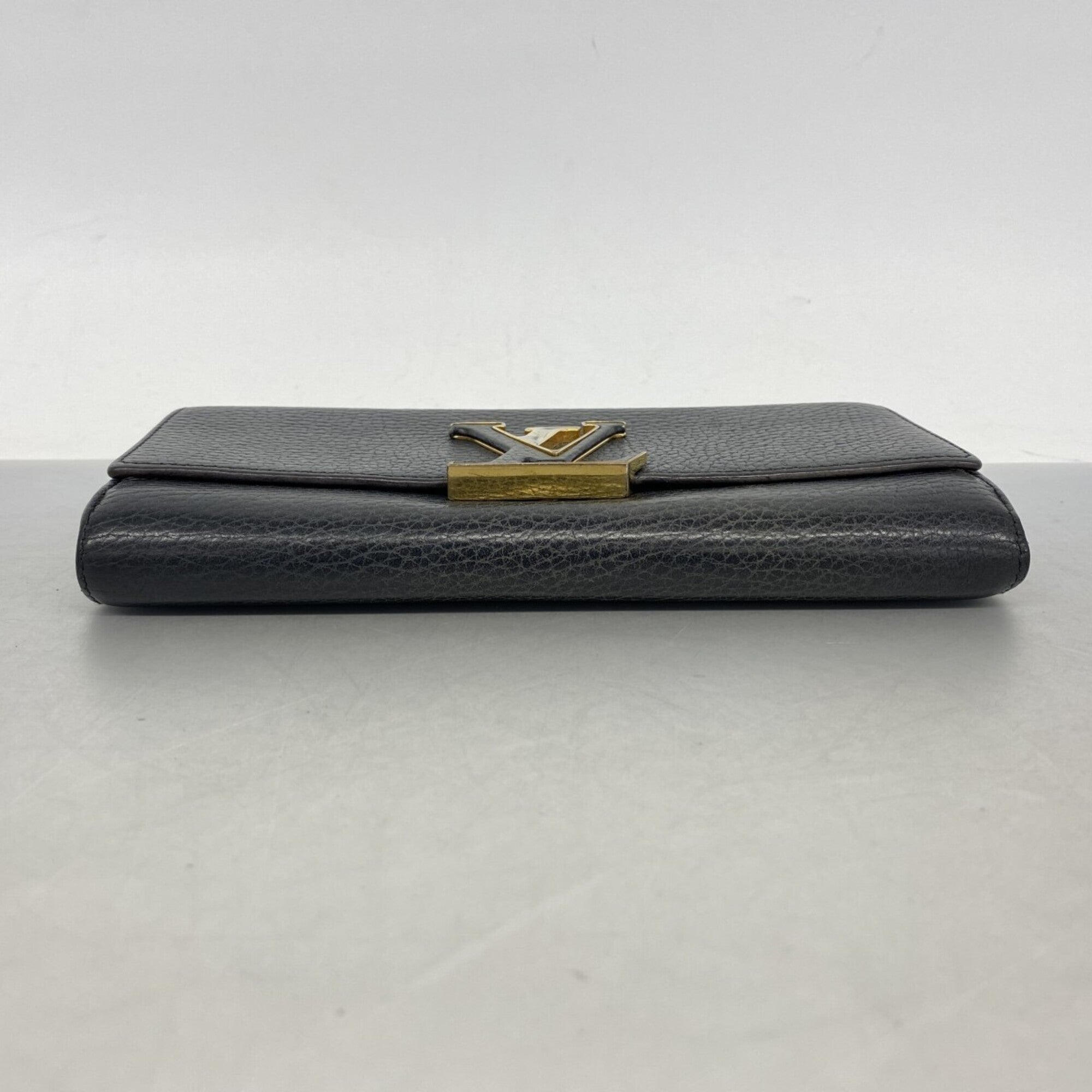 Louis Vuitton Noir Long Wallet (Bi-Fold) (Pre-Owned)