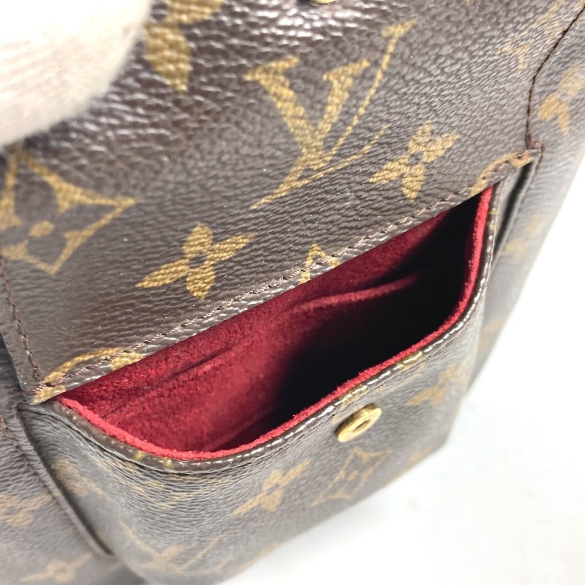 Louis Vuitton Brown Monogram Canvas Clutch Bag Pouch (Pre-Owned)