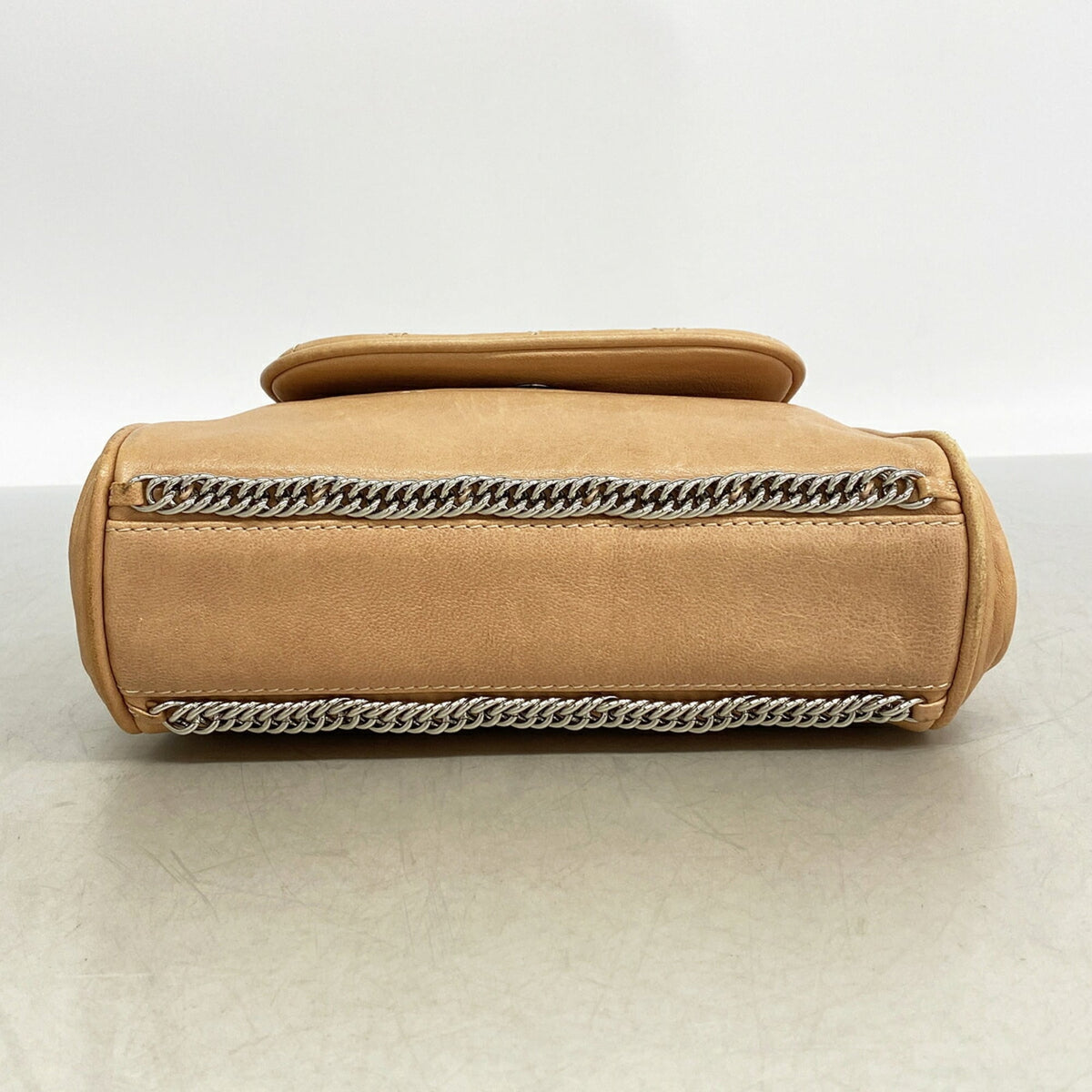 Chanel Light Brown Leather Shoulder Bag (Pre-Owned)