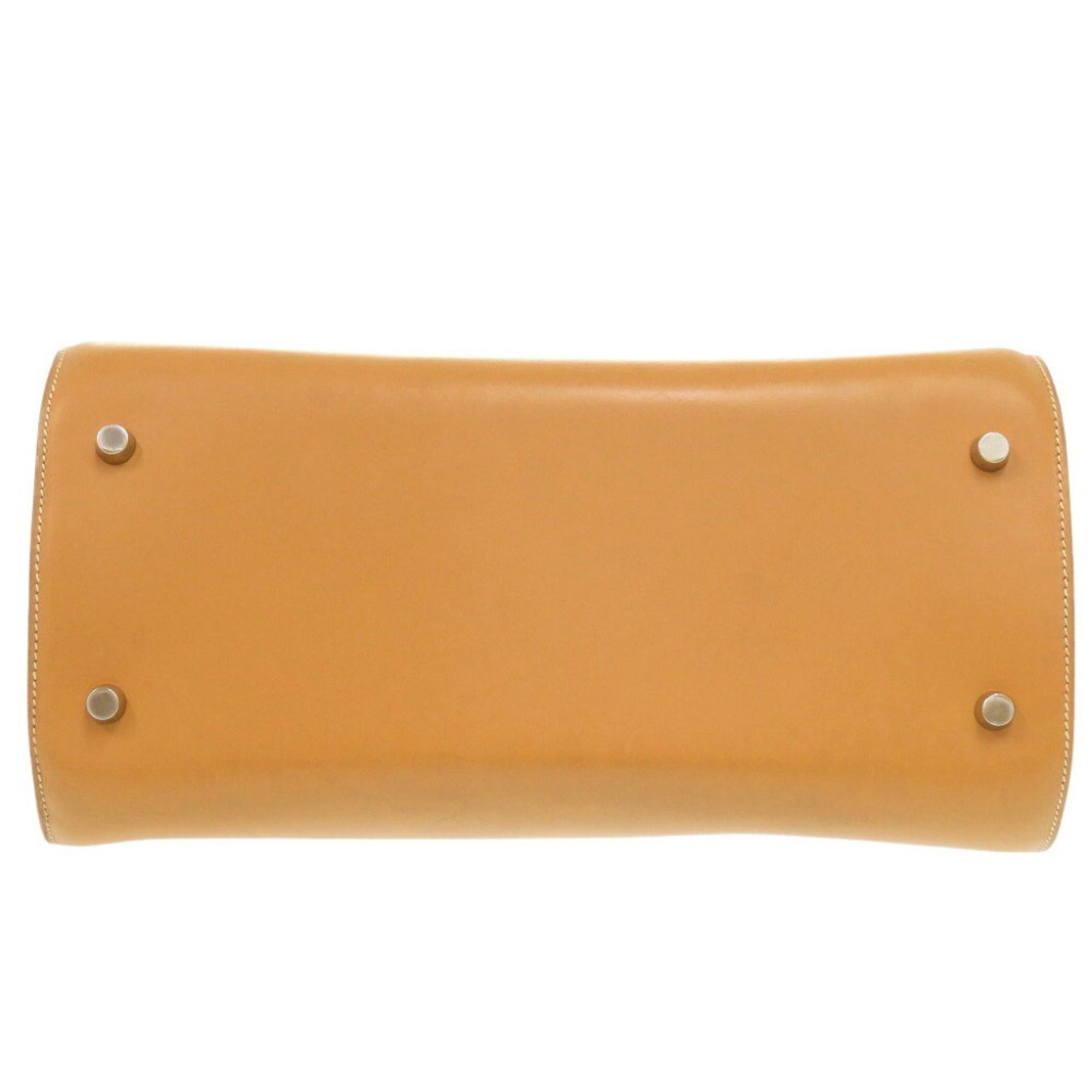 Hermes Natural Vache Leather Shoulder Bag (Pre-Owned)