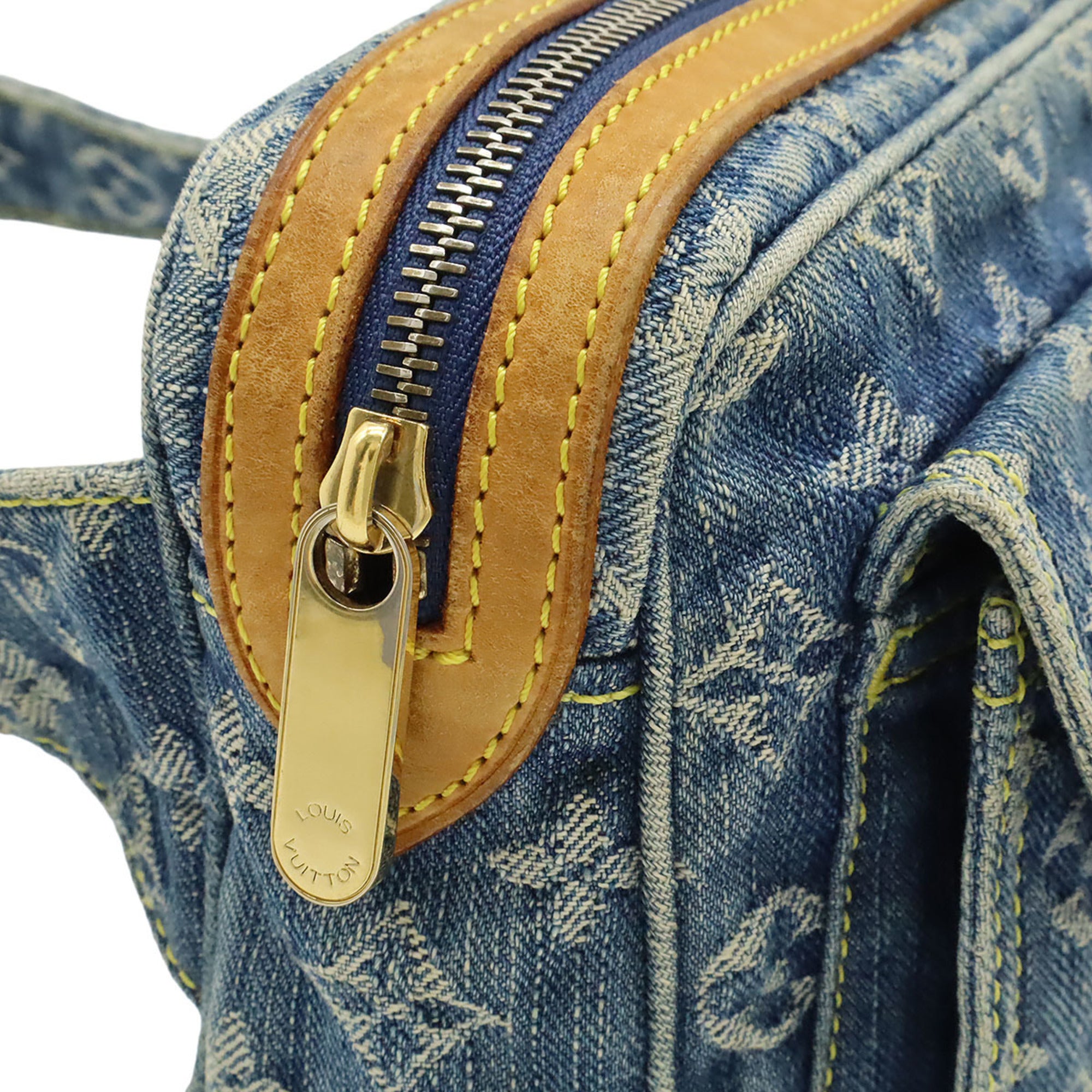 Louis Vuitton Blue Monogram Denim Fanny Pack Sling Bag (Pre-Owned)