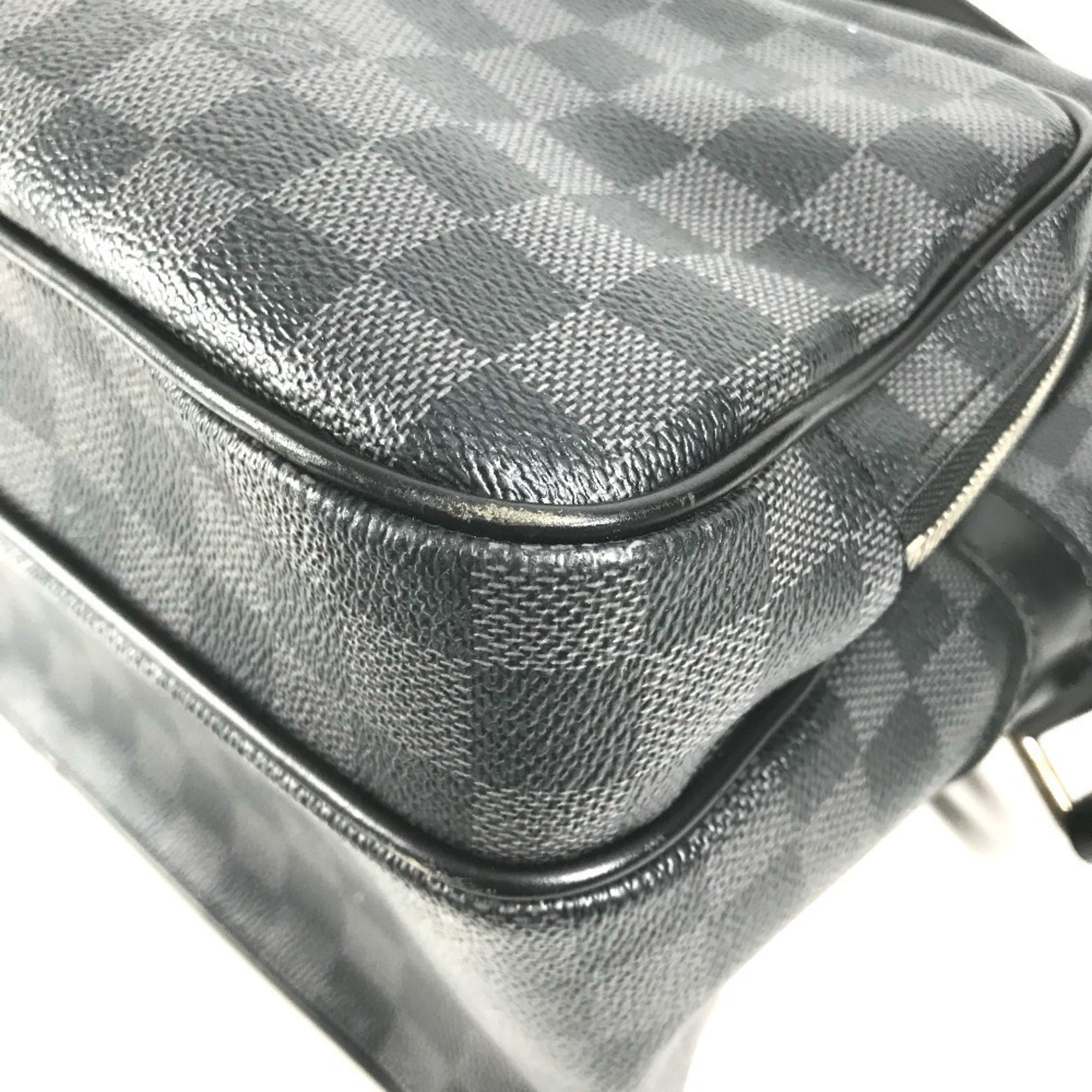Louis Vuitton Black Damier Graphite Shoulder Bag (Pre-Owned)