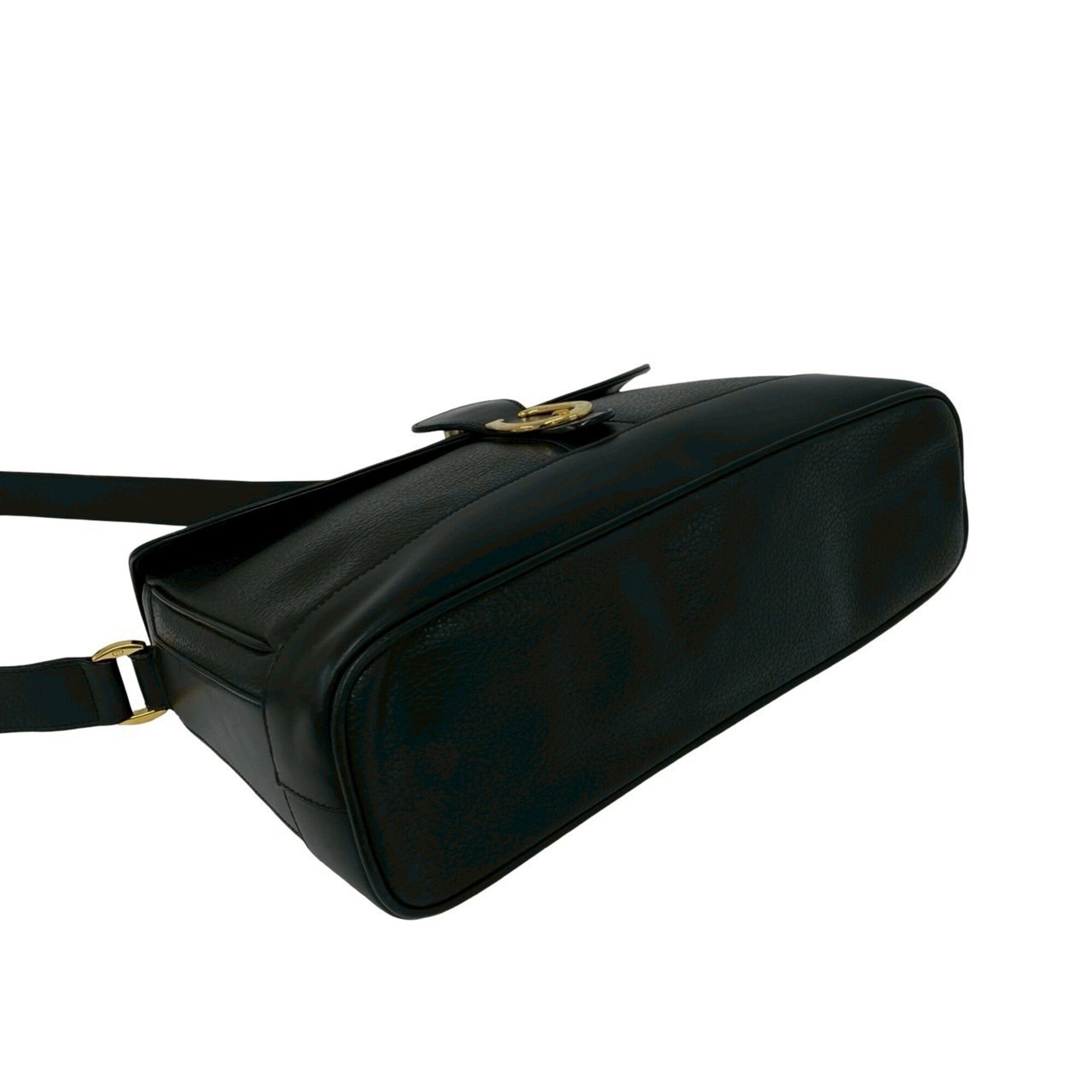 Gucci Black Leather Shoulder Bag (Pre-Owned)