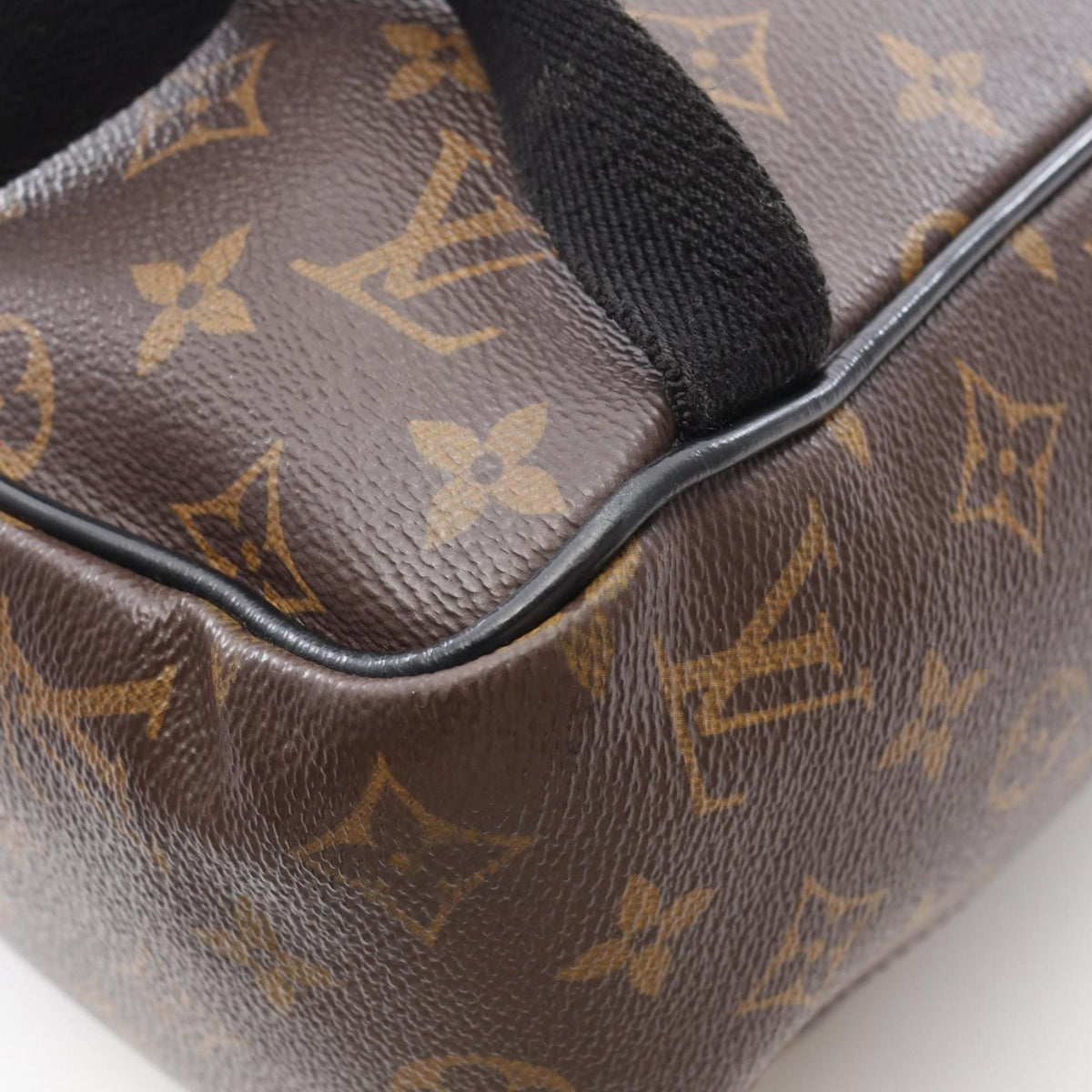 Louis Vuitton Black Brown Monogram Macassar Coated Canvas Leather Backpack (Pre-Owned)