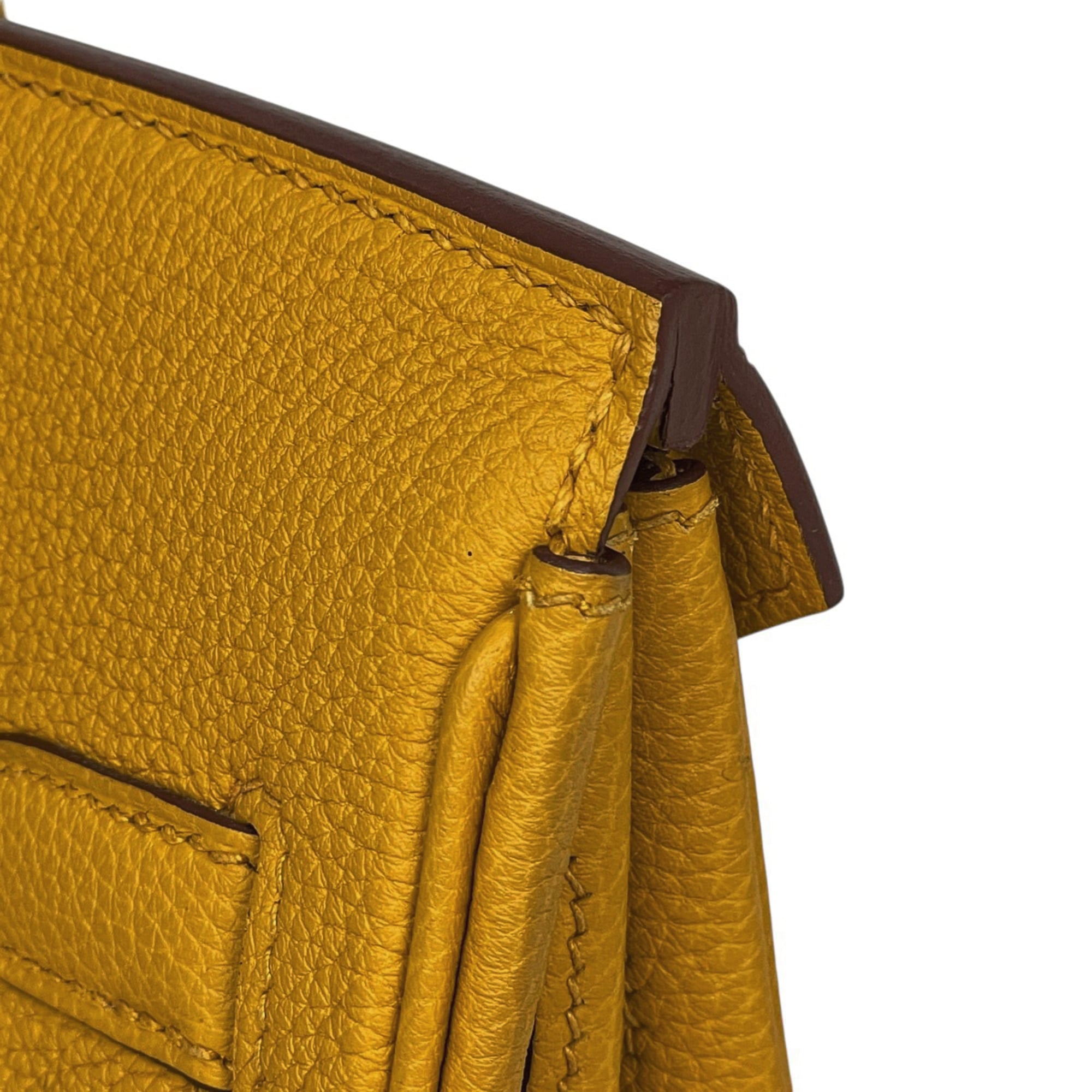Hermes Birkin Yellow Togo Leather Handbag (Pre-Owned)