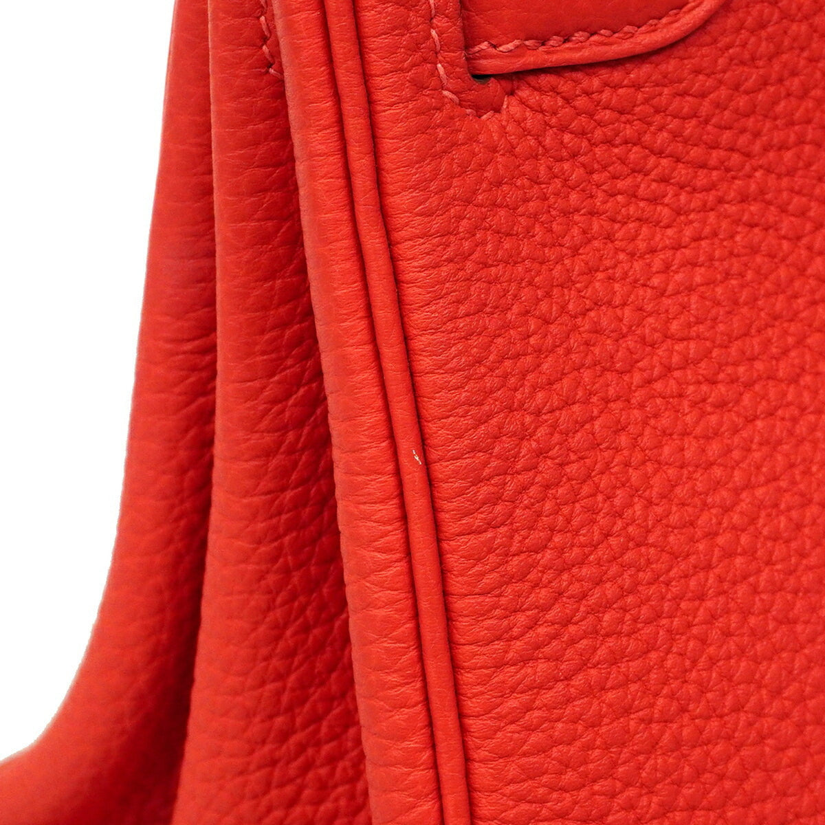 Hermes Red Color Togo Leather Handbag (Pre-Owned)