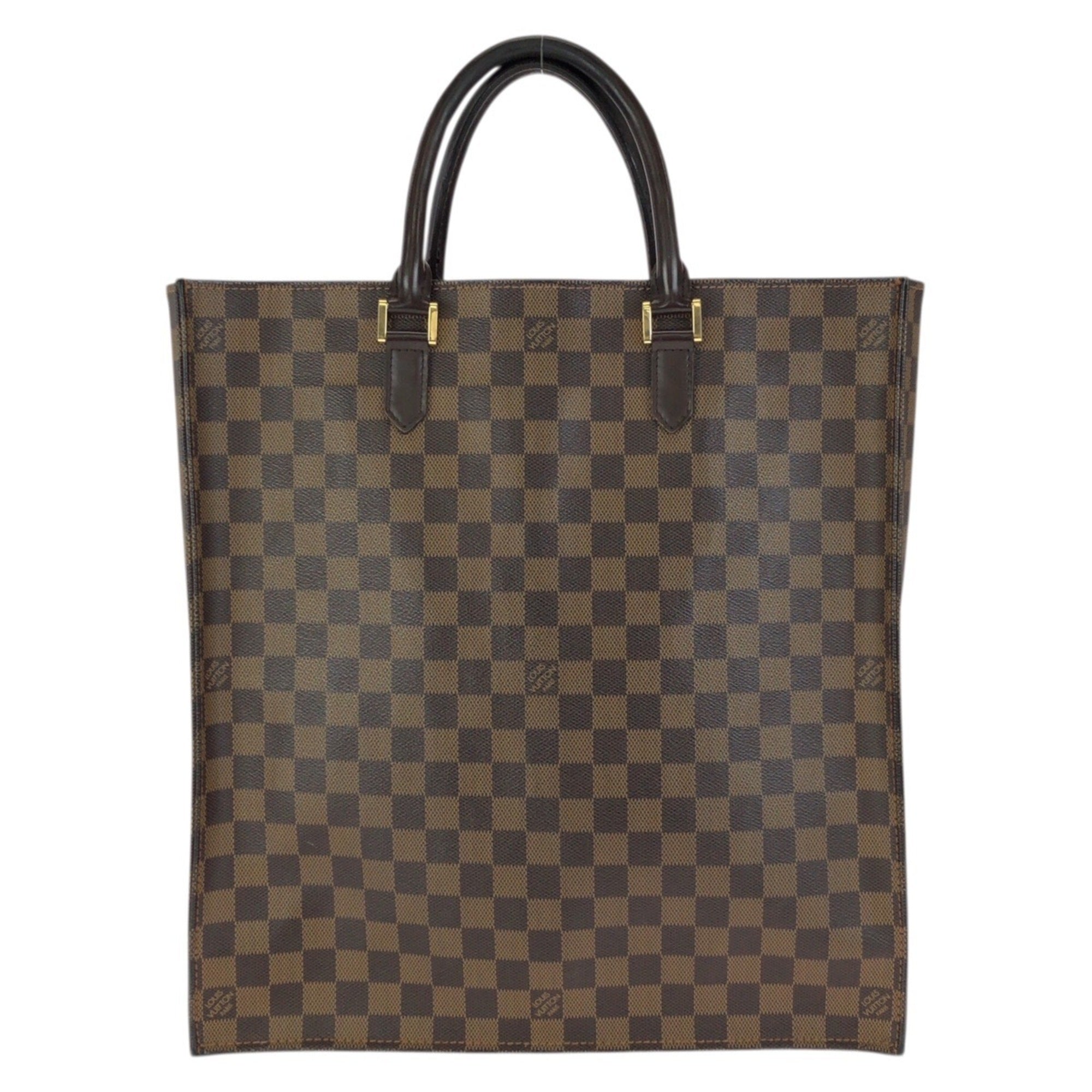 Louis Vuitton Brown Damier Canvas Ebene Pvc Leather Handbag Tote Bag (Pre-Owned)