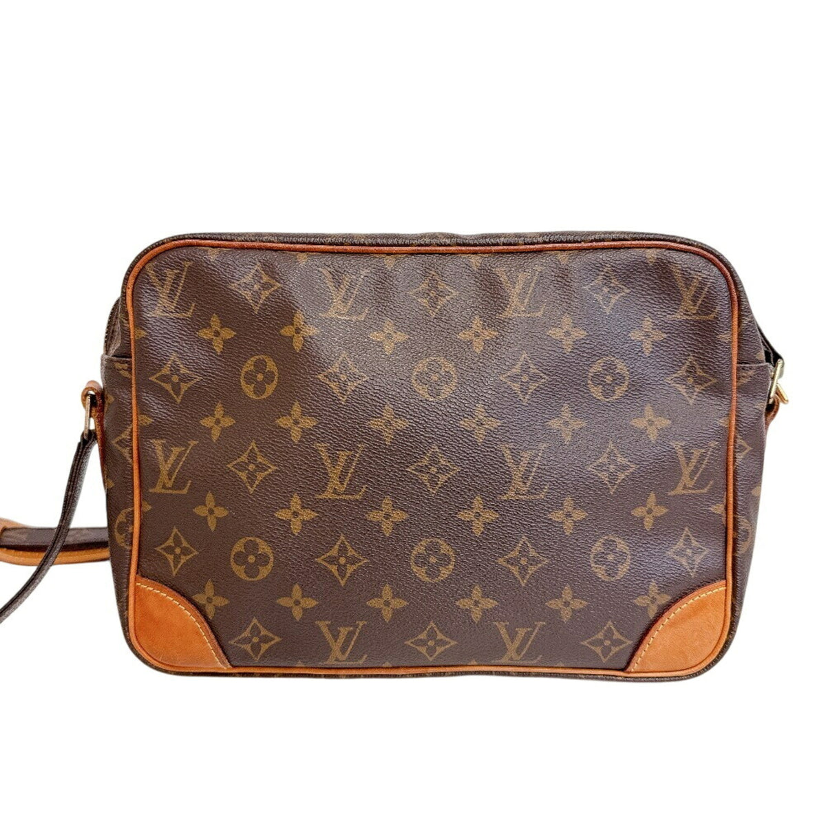 Louis Vuitton Brown Monogram Leather Shoulder Bag (Pre-Owned)