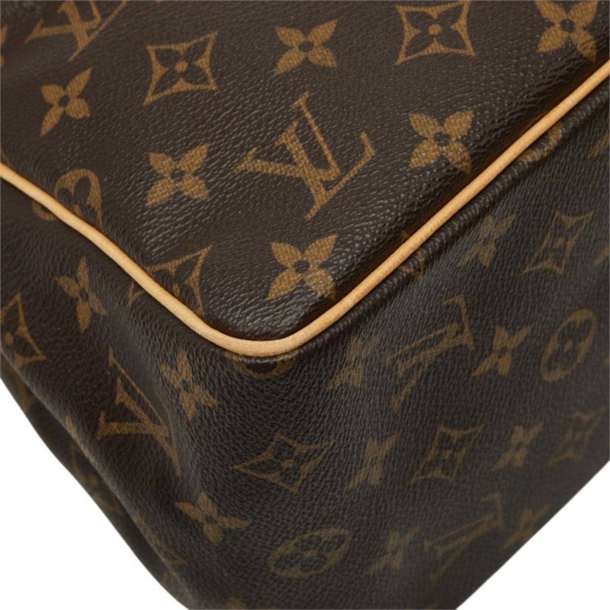 Louis Vuitton Brown Pvc Leather Handbag (Pre-Owned)